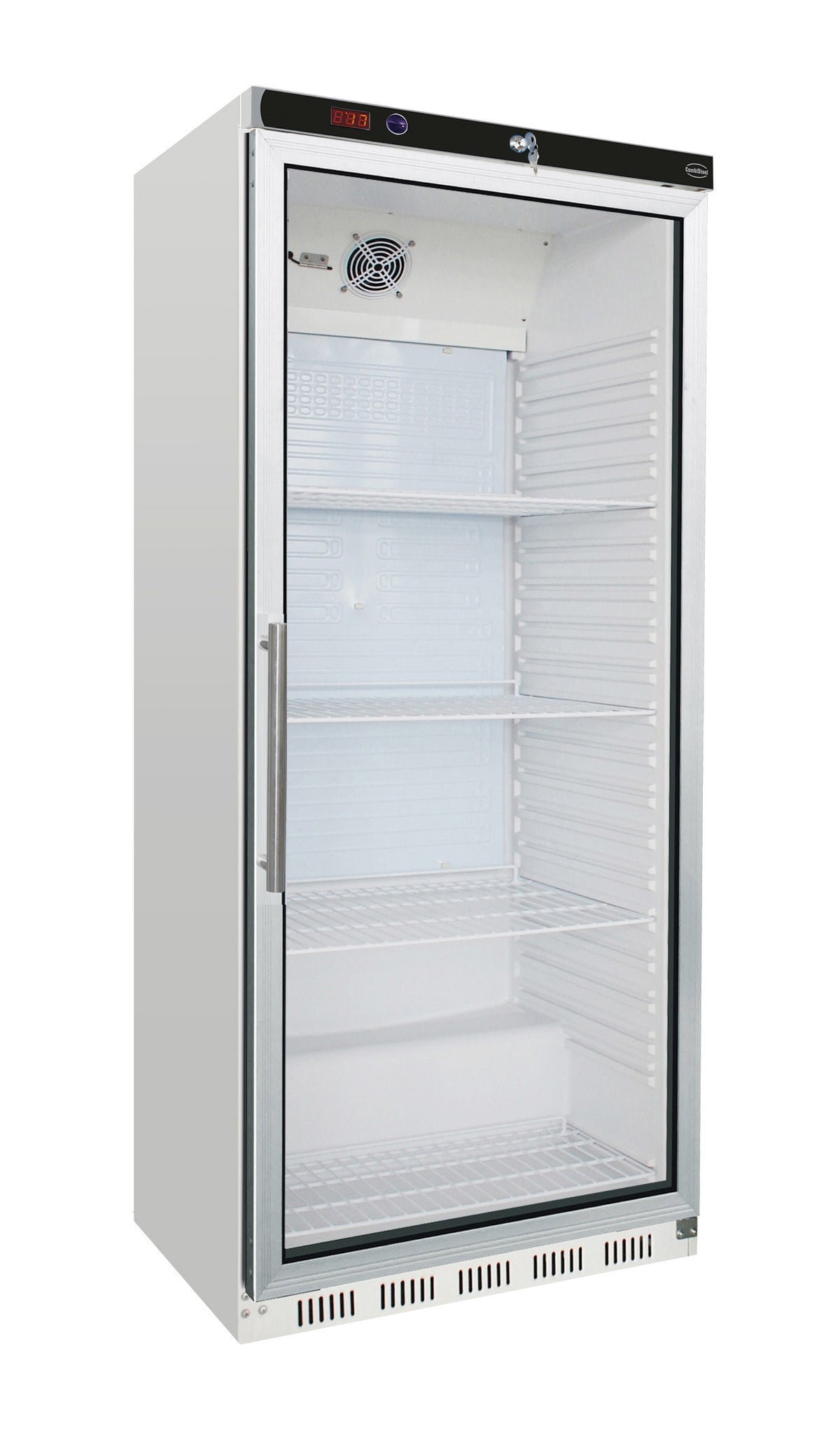 Réfrigérateur professionnel porte en verre 777 mm blanc 570 L statique avec ventilateur 0.185 kW Combisteel - vue 3 - Armoire réfrigérée positive pro CHR - Cuistéo