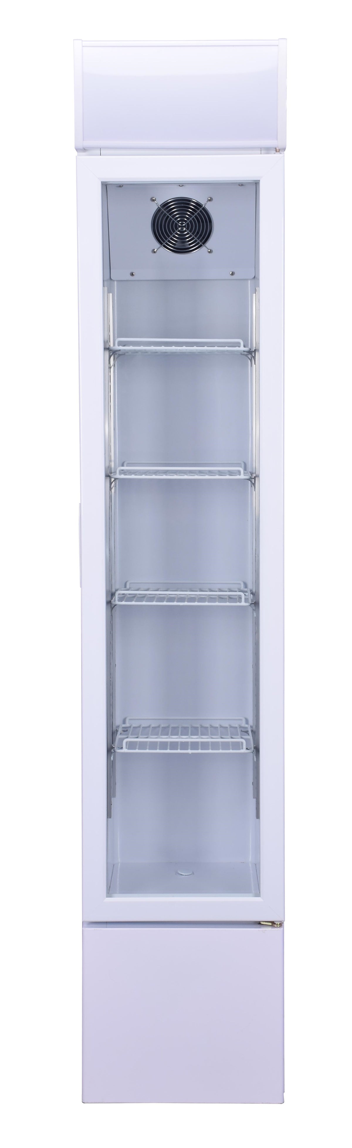 Frigo vitré étroit 105L - +1/+10°C - 4 grilles - LED - Blanc - Compact et verrouillable 360x422x1880 mm 0.14 kW Combisteel - vue 12 - Armoire réfrigérée positive pro CHR - Cuistéo