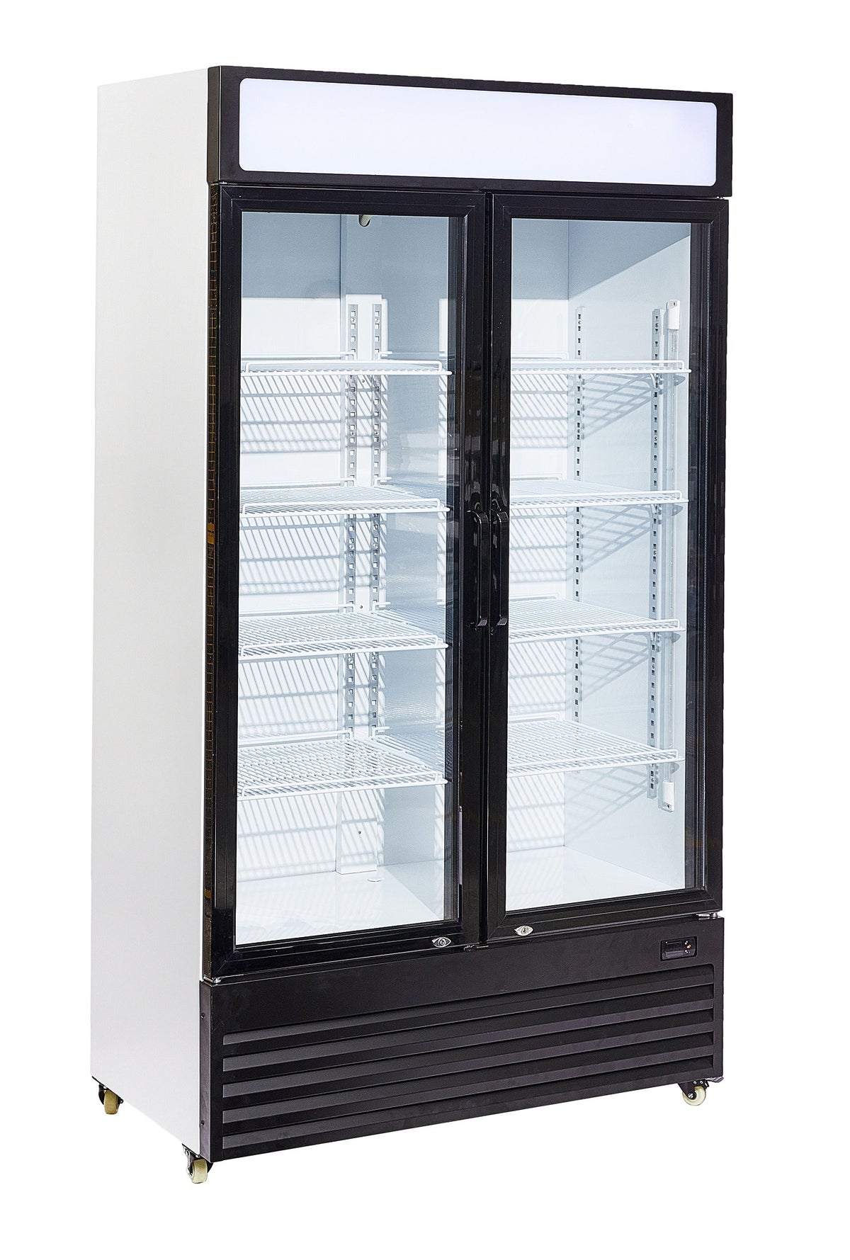 Réfrigérateur 2 portes 750L en verre LED refroidissement statique R290 1120mm 0.33 kW Combisteel - vue 3 - Armoire réfrigérée positive pro CHR - Cuistéo