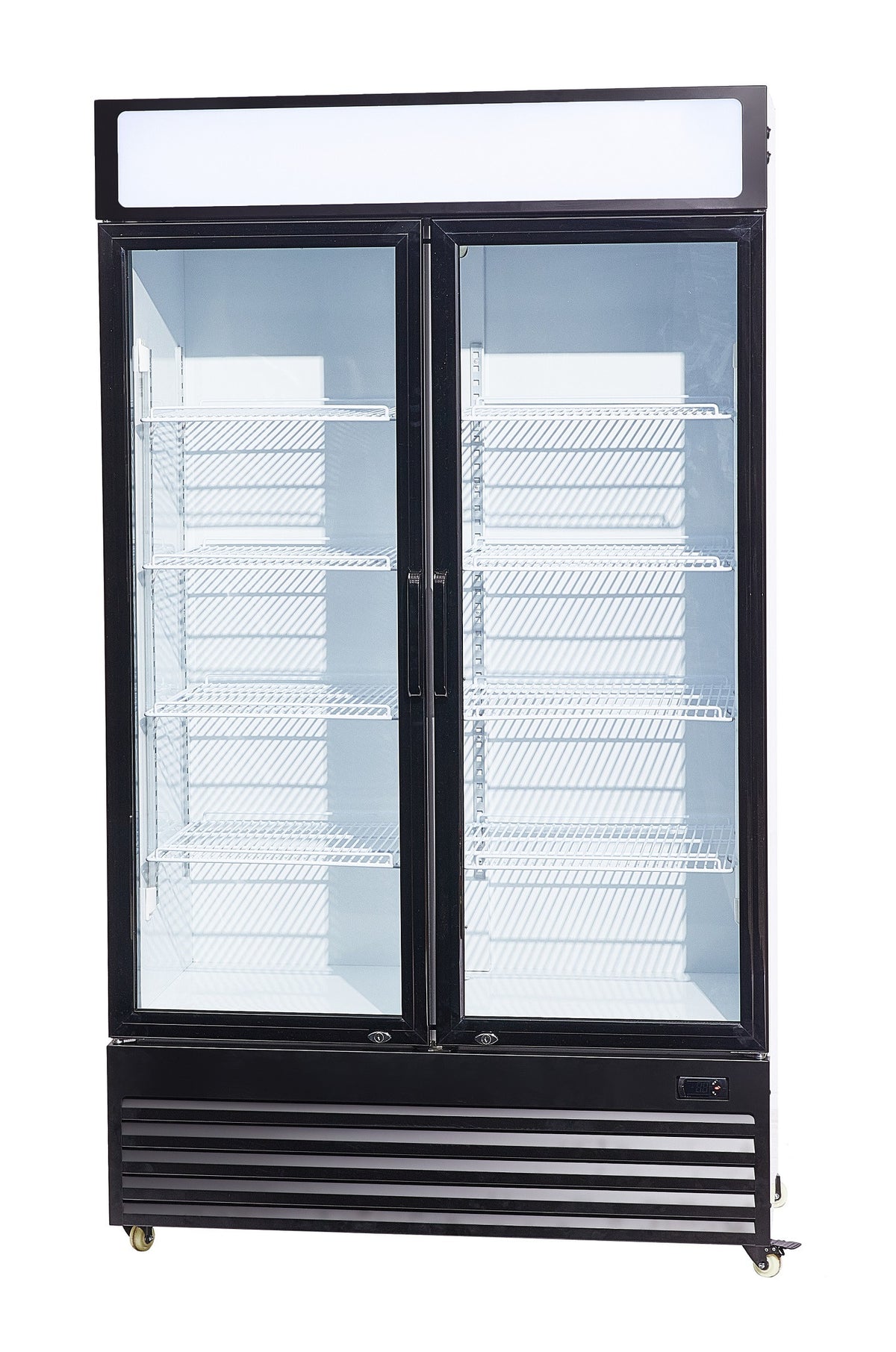 Réfrigérateur 2 portes 750L en verre LED refroidissement statique R290 1120mm 0.33 kW Combisteel - vue 4 - Armoire réfrigérée positive pro CHR - Cuistéo