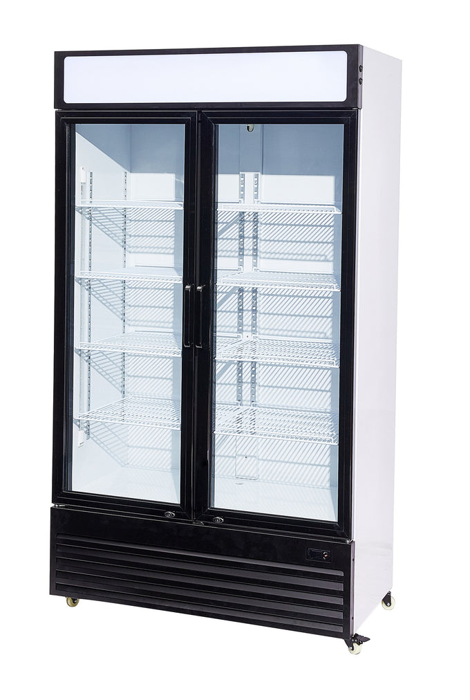 Réfrigérateur 2 portes 750L en verre LED refroidissement statique R290 1120mm 0.33 kW Combisteel - vue 5 - Armoire réfrigérée positive pro CHR - Cuistéo