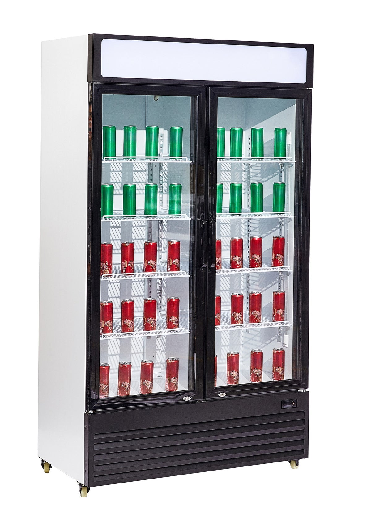 Réfrigérateur 2 portes 750L en verre LED refroidissement statique R290 1120mm 0.33 kW Combisteel - vue 7 - Armoire réfrigérée positive pro CHR - Cuistéo