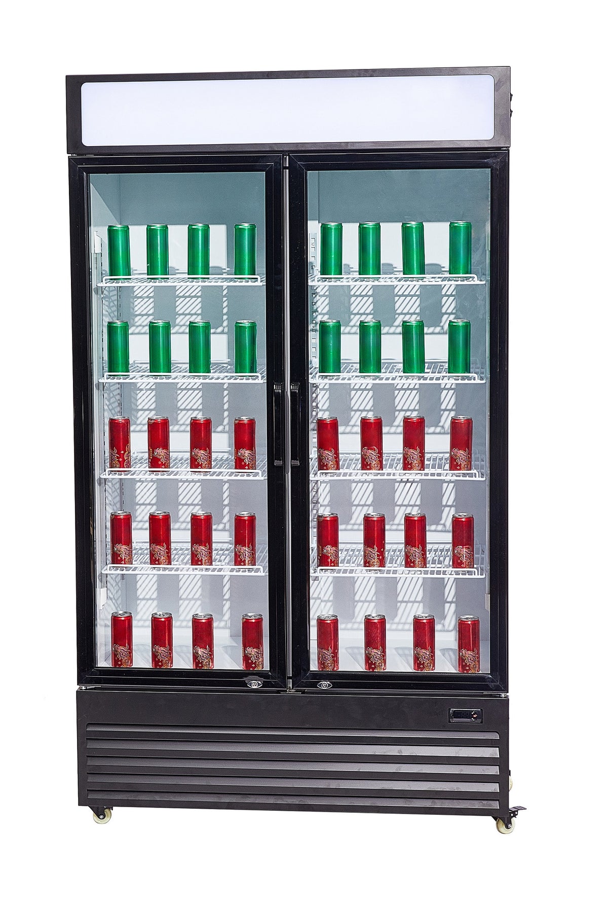 Réfrigérateur 2 portes 750L en verre LED refroidissement statique R290 1120mm 0.33 kW Combisteel - vue 8 - Armoire réfrigérée positive pro CHR - Cuistéo