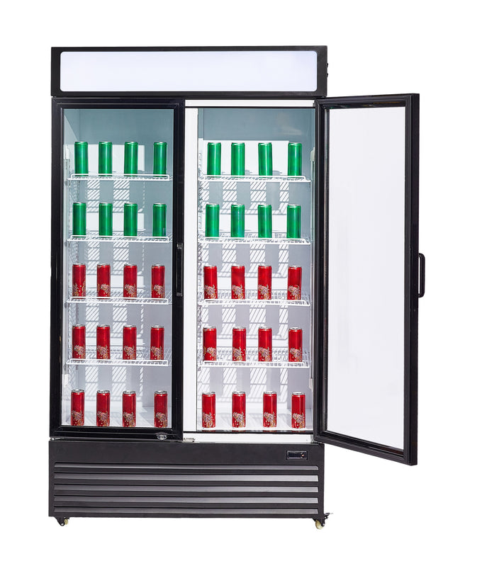 Réfrigérateur 2 portes 750L en verre LED refroidissement statique R290 1120mm 0.33 kW Combisteel - vue 9 - Armoire réfrigérée positive pro CHR - Cuistéo