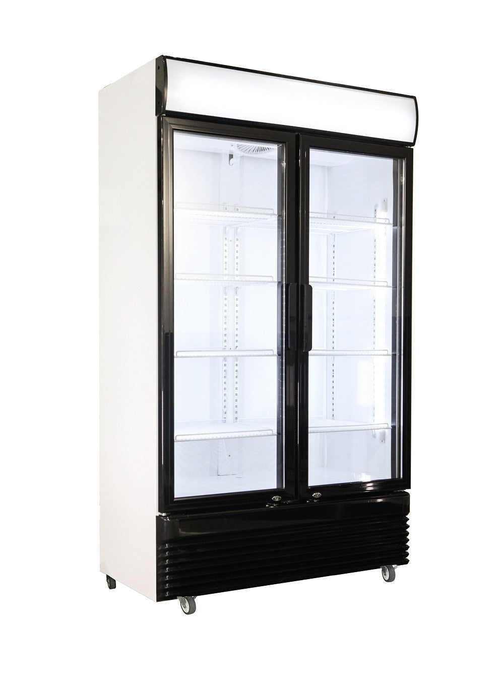 Réfrigérateur 2 portes en verre 780 L avec éclairage LED - Refroidissement statique 1120x595x2100 mm 0.45 kW Combisteel - vue 2 - Armoire réfrigérée positive pro CHR - Cuistéo