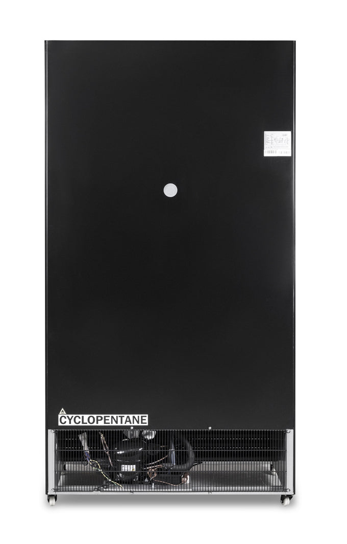 Réfrigérateur professionnel 2 portes coulissantes en verre 780L noir éclairage LED 1120x595x2100 mm 0.33 kW Combisteel - vue 4 - Armoire réfrigérée positive pro CHR - Cuistéo