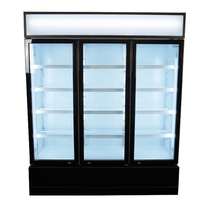 Réfrigérateur 3 portes en verre 1065L acier LED refroidissement statique 180kg 1600x610x1973 mm 0.555 kW Combisteel - vue 6 - Armoire réfrigérée positive pro CHR - Cuistéo