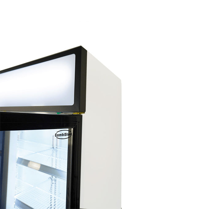 Réfrigérateur 3 portes en verre 1065L acier LED refroidissement statique 180kg 1600x610x1973 mm 0.555 kW Combisteel - vue 10 - Armoire réfrigérée positive pro CHR - Cuistéo