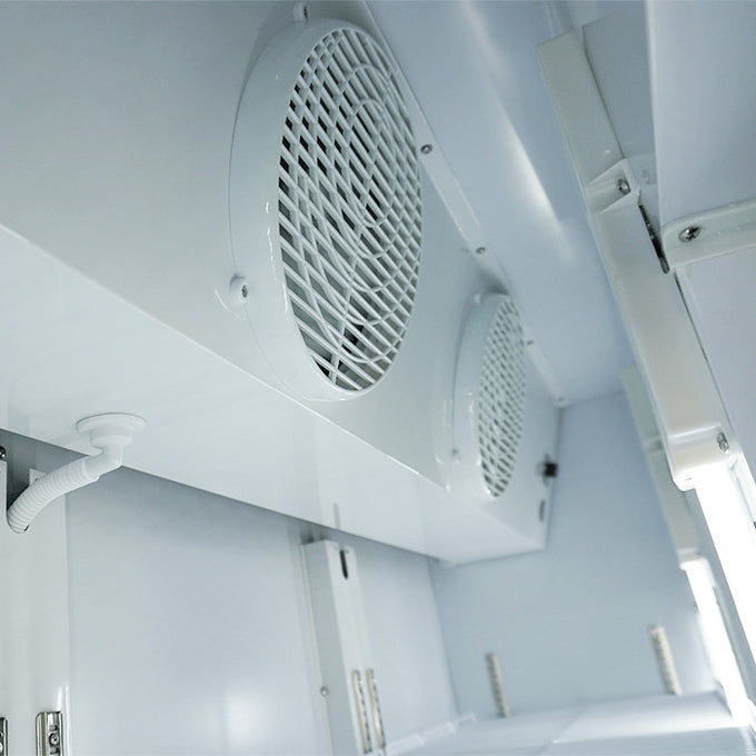 Réfrigérateur 3 portes en verre 1065L acier LED refroidissement statique 180kg 1600x610x1973 mm 0.555 kW Combisteel - vue 12 - Armoire réfrigérée positive pro CHR - Cuistéo