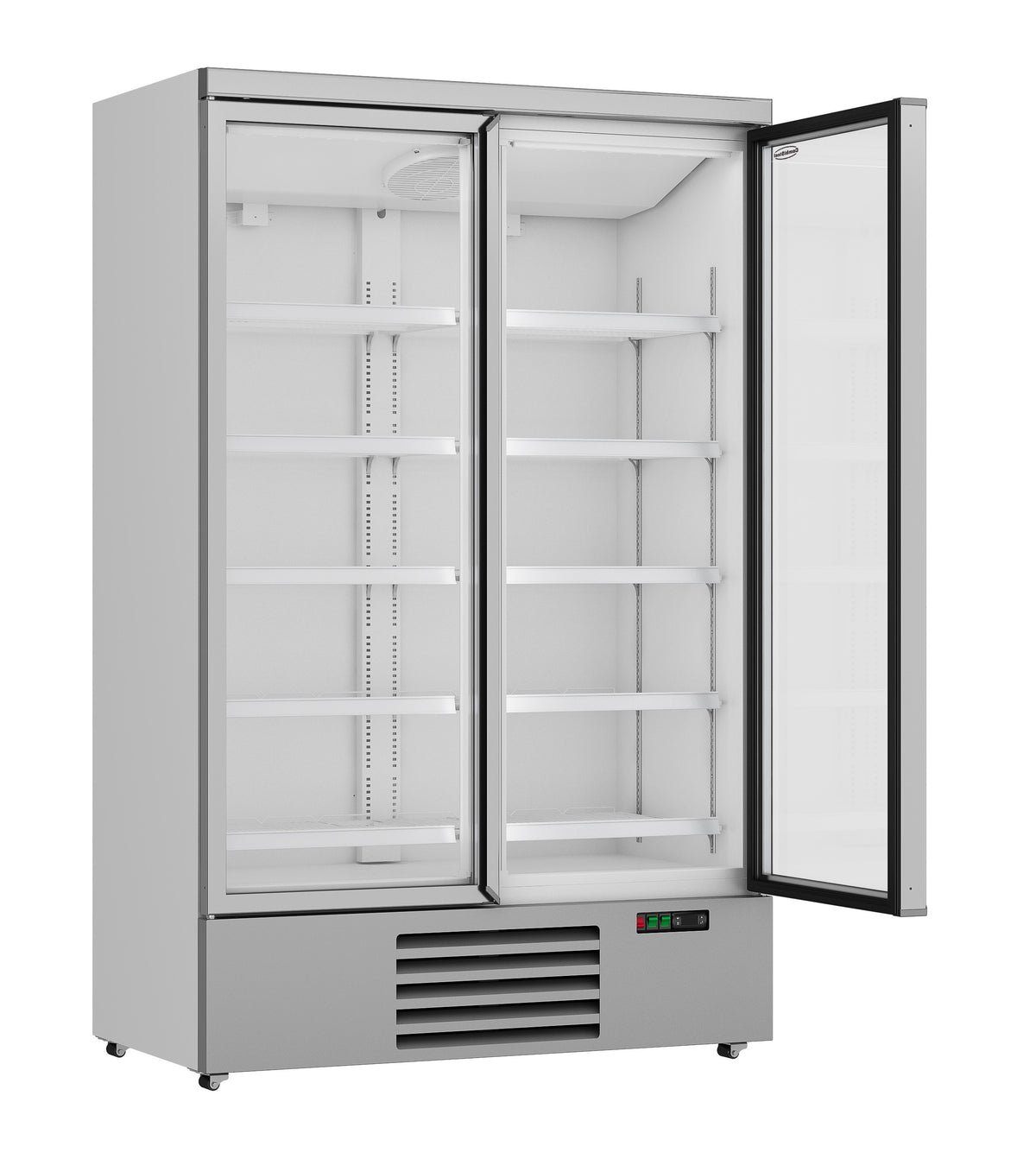 Réfrigérateur 2 portes en verre 1000 litres avec refroidissement renforcé et 10 grilles 1253x710x1997 mm 0.33 kW Combisteel - vue 6 - Armoire réfrigérée positive pro CHR - Cuistéo