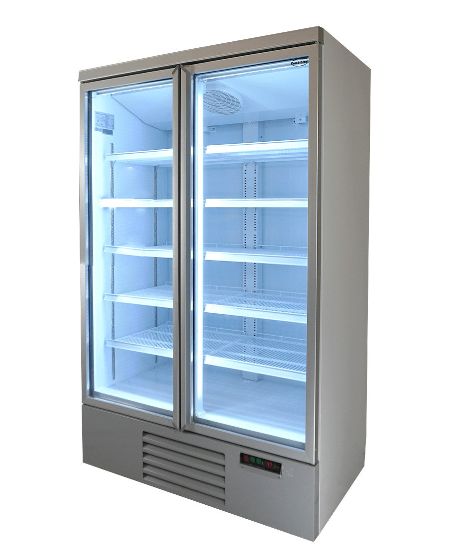 Réfrigérateur 2 portes en verre 1000 litres avec refroidissement renforcé et 10 grilles 1253x710x1997 mm 0.33 kW Combisteel - vue 10 - Armoire réfrigérée positive pro CHR - Cuistéo