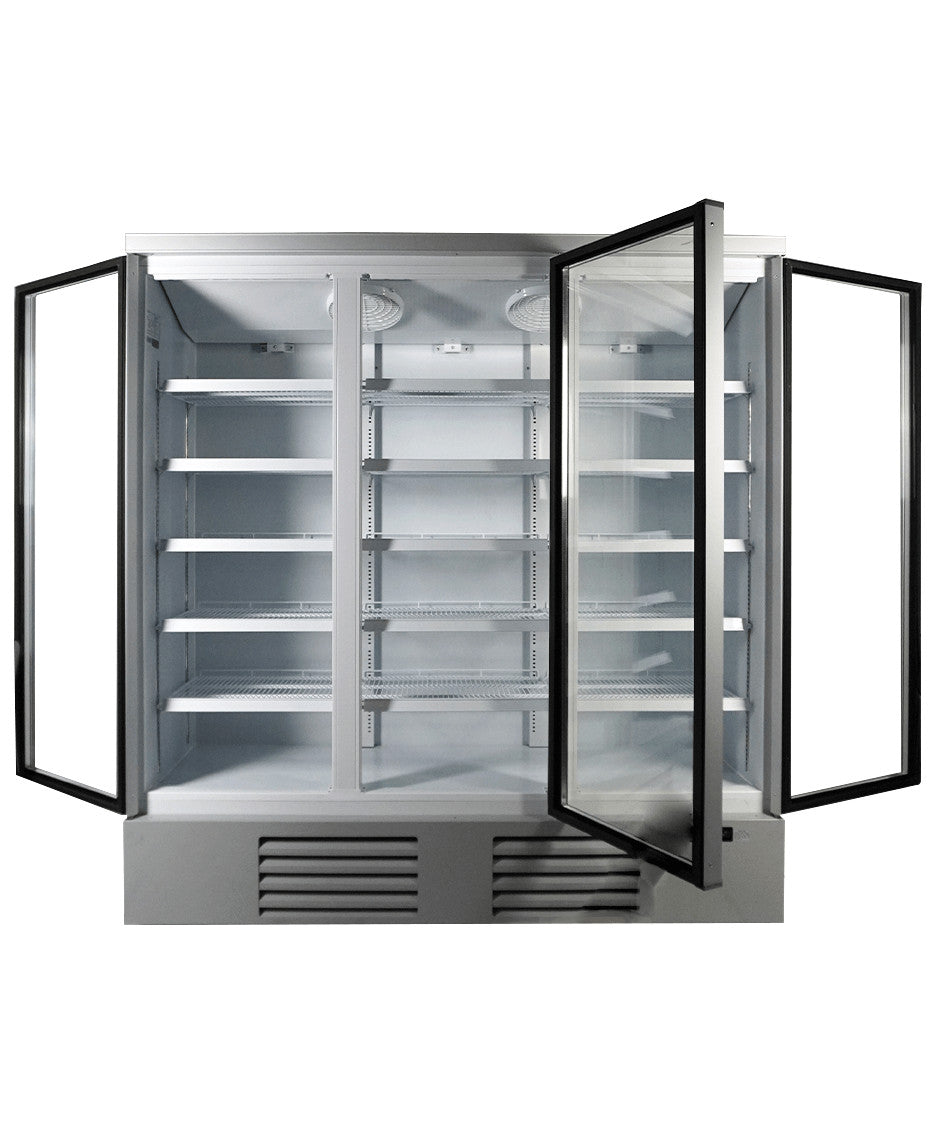 Réfrigérateur professionnel 1530 L 3 portes en verre acier blanc refroidissement renforcé 1880x710x1997 mm 0.577 kW Combisteel - vue 6 - Armoire réfrigérée positive pro CHR - Cuistéo