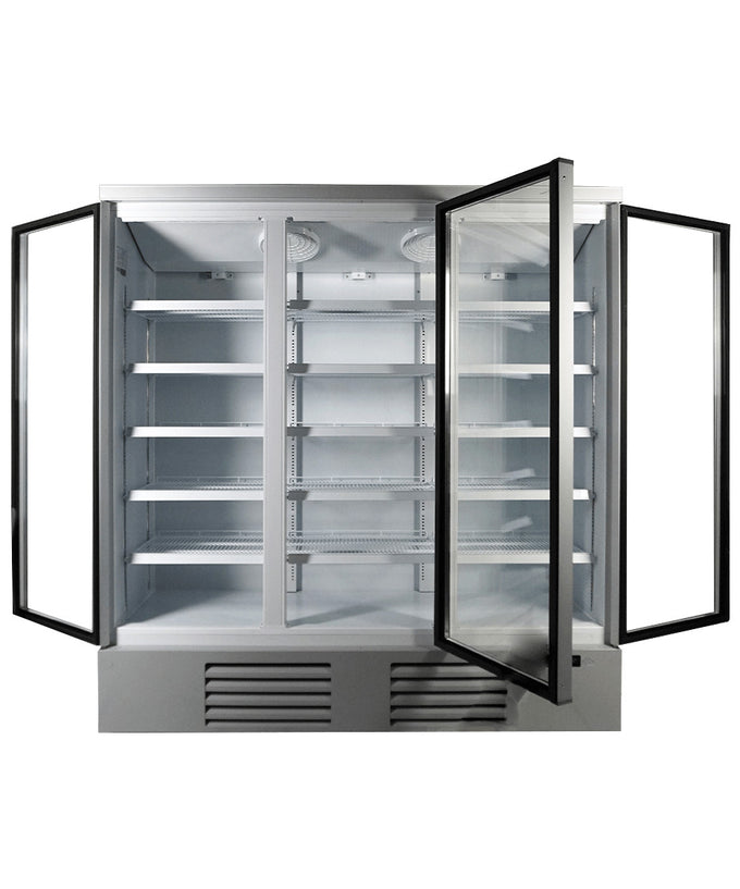 Réfrigérateur professionnel 1530 L 3 portes en verre acier blanc refroidissement renforcé 1880x710x1997 mm 0.577 kW Combisteel - vue 6 - Armoire réfrigérée positive pro CHR - Cuistéo