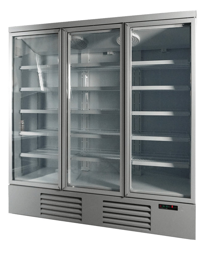 Réfrigérateur professionnel 1530 L 3 portes en verre acier blanc refroidissement renforcé 1880x710x1997 mm 0.577 kW Combisteel - vue 9 - Armoire réfrigérée positive pro CHR - Cuistéo