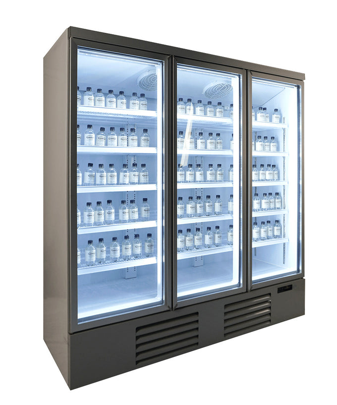 Réfrigérateur professionnel 1530 L 3 portes en verre acier blanc refroidissement renforcé 1880x710x1997 mm 0.577 kW Combisteel - vue 12 - Armoire réfrigérée positive pro CHR - Cuistéo