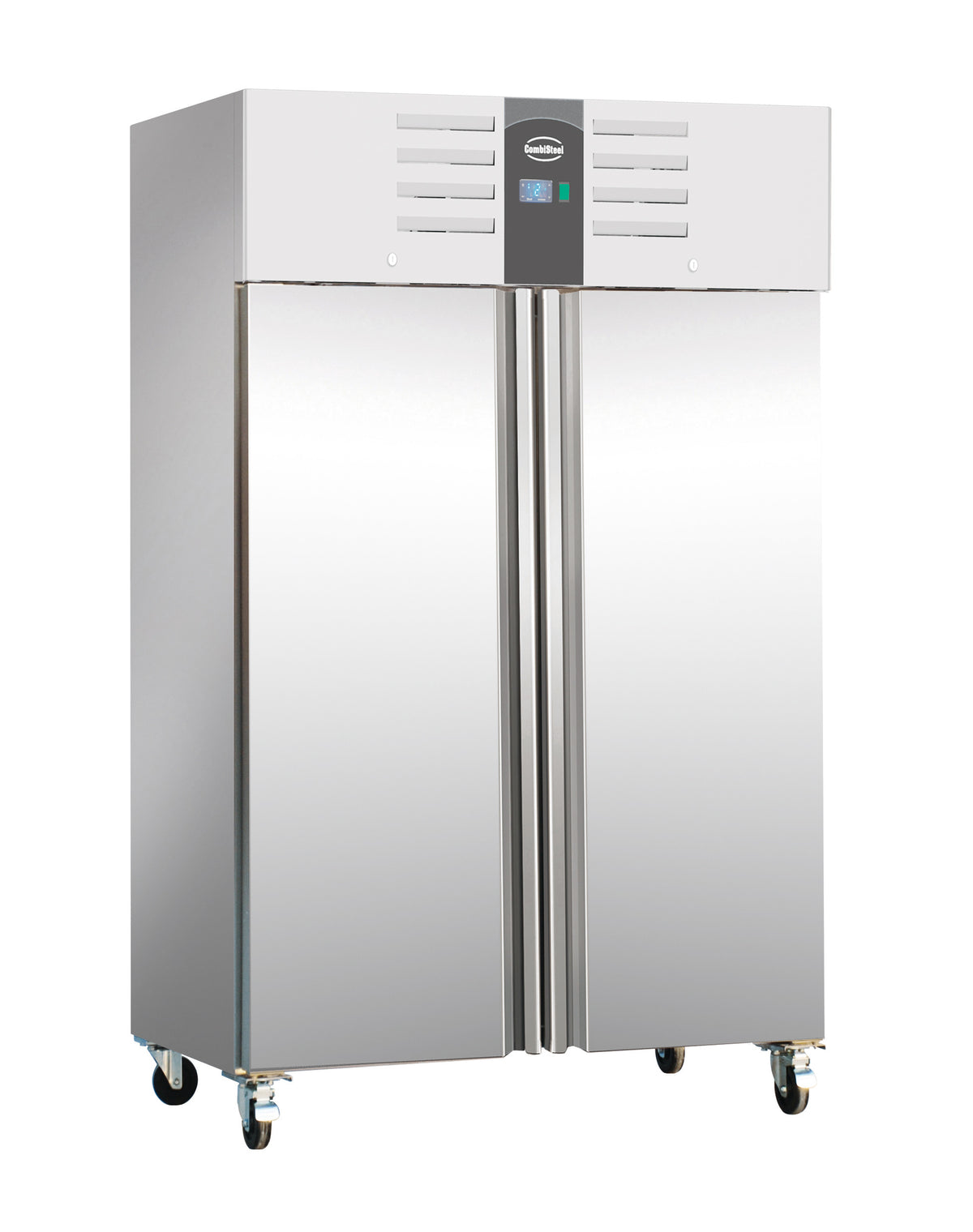 Congélateur professionnel 1200L en acier inox avec 2 portes refroidissement statique et ventilateur 1340x810x2010 mm 0.7 kW Combisteel - vue 5 - Armoire réfrigérée négative pro CHR - Cuistéo