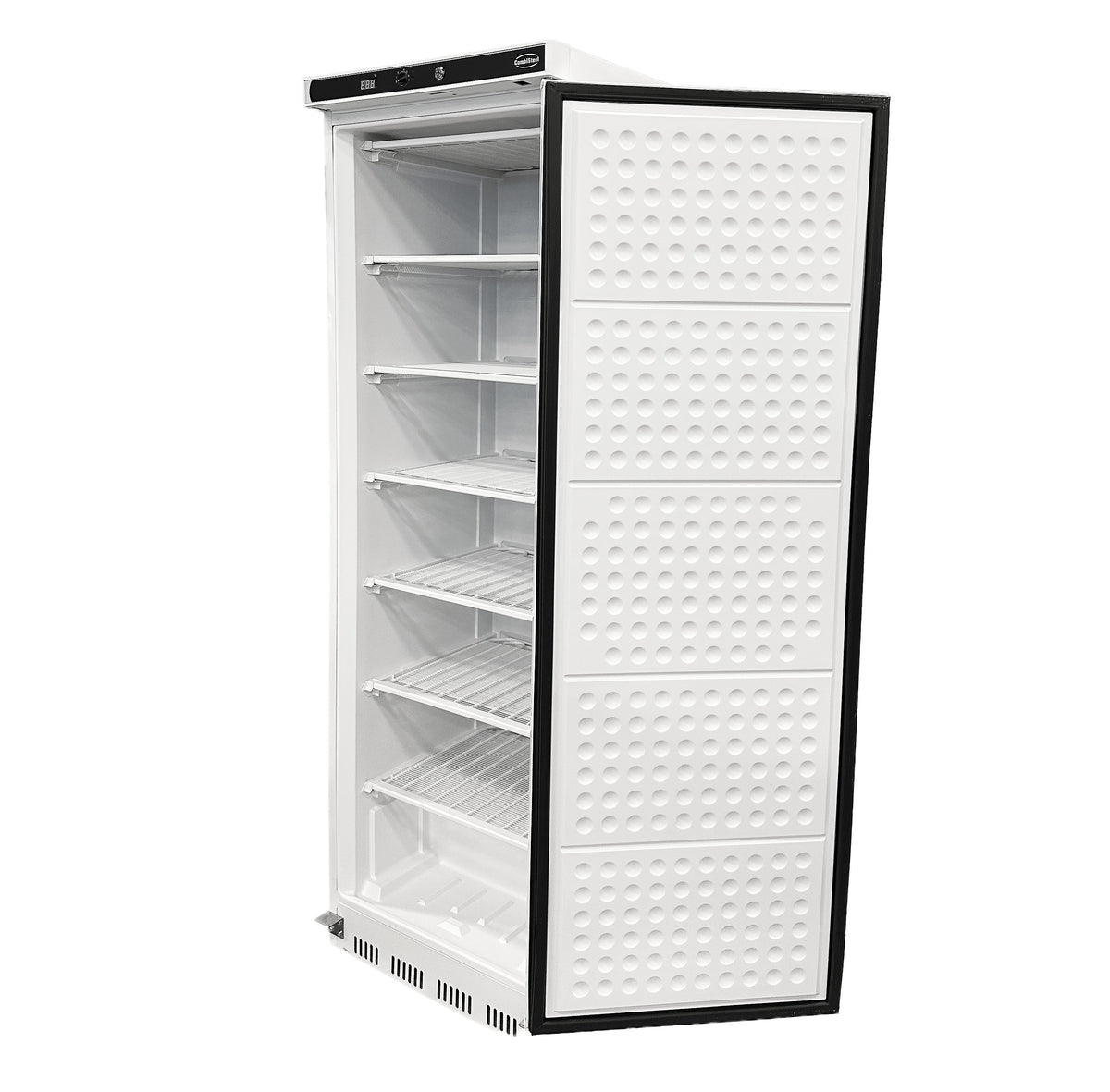 Congélateur 1 porte 340L statique blanc acier verrouillable réversible 600x585x1850 mm 0.21 kW Combisteel - vue 8 - Armoire réfrigérée négative pro CHR - Cuistéo