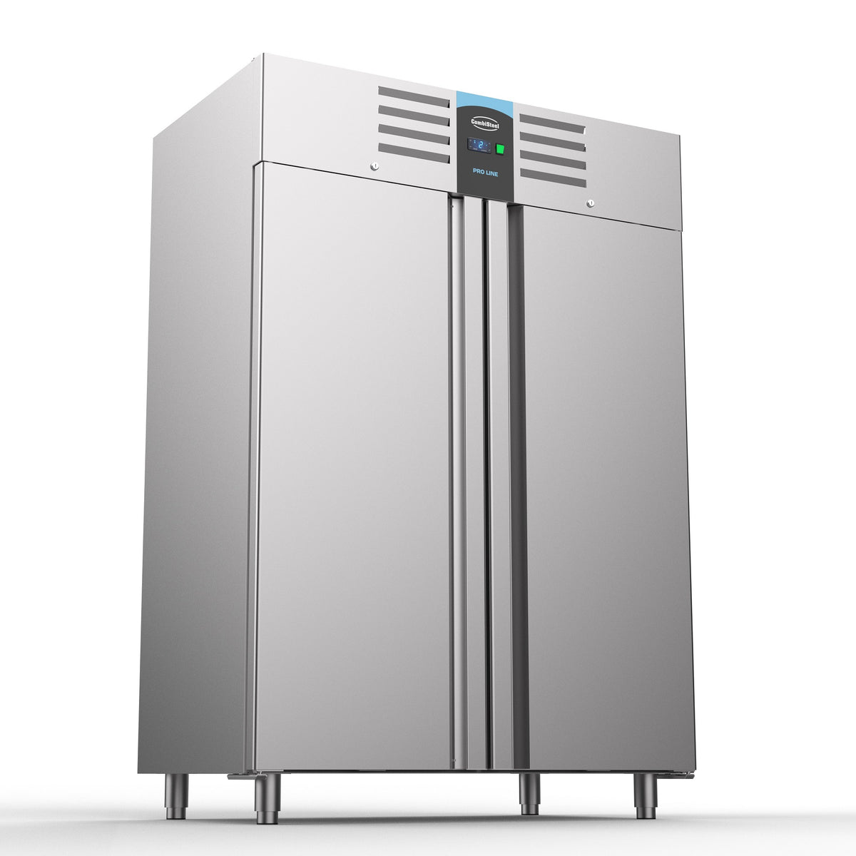 Congélateur inox 1200L -10 à -22°C 2 portes 6 grilles éclairage LED refroidissement statique 1400x700x2050 mm 0.5 kW Combisteel - vue 5 - Armoire réfrigérée négative pro CHR - Cuistéo