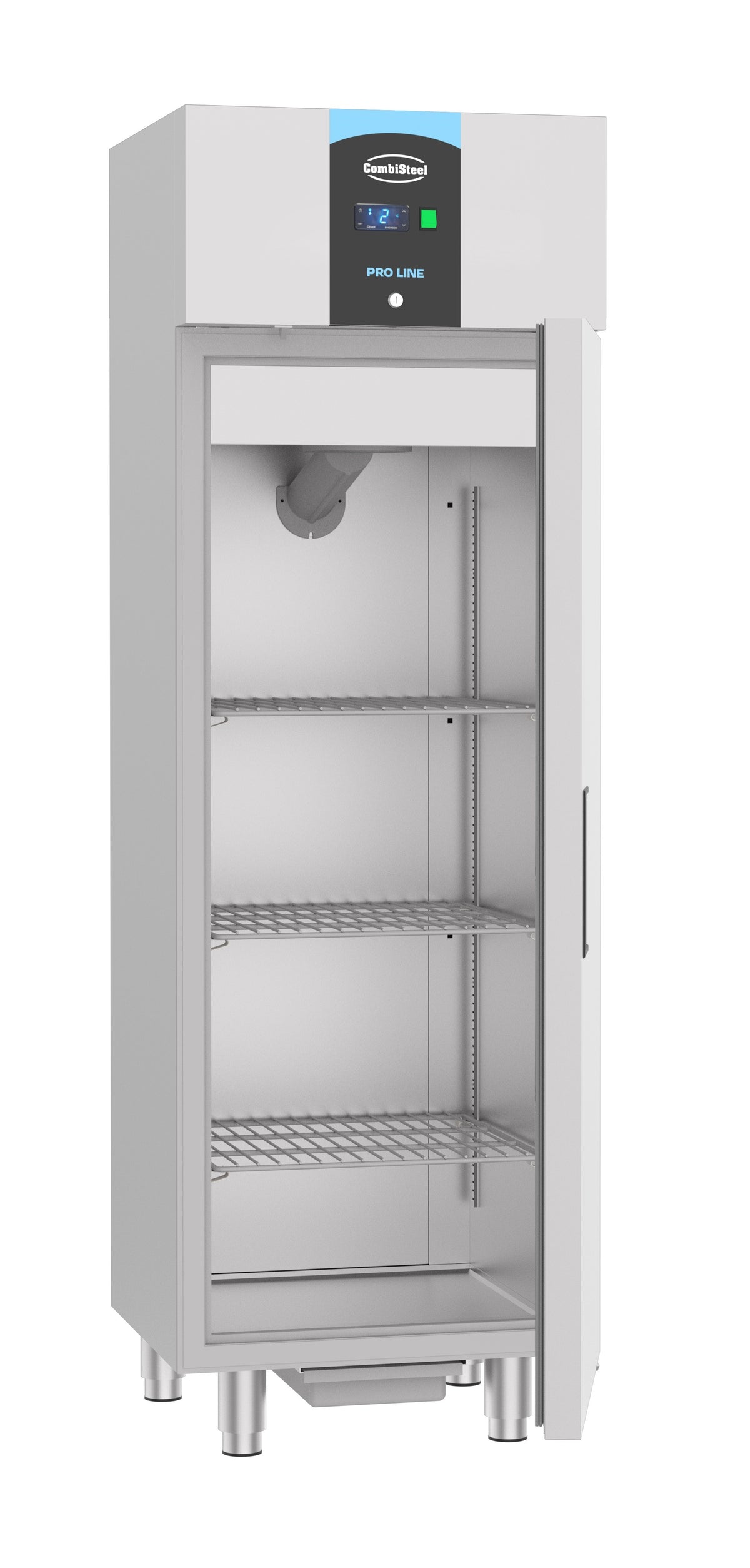 Congélateur en acier inox 400L statique 1 porte -18/-22°C verrouillable 600x600x1950 mm 0.4 kW Combisteel - vue 4 - Armoire réfrigérée négative pro CHR - Cuistéo