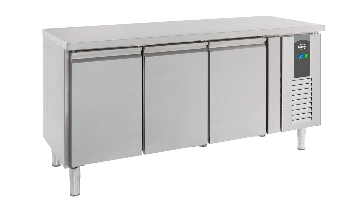 Table réfrigérée 3 portes inox 1798x600x860 mm 386 L 0.34 kW Combisteel - vue 3 - Table réfrigérée positive pro CHR - Cuistéo