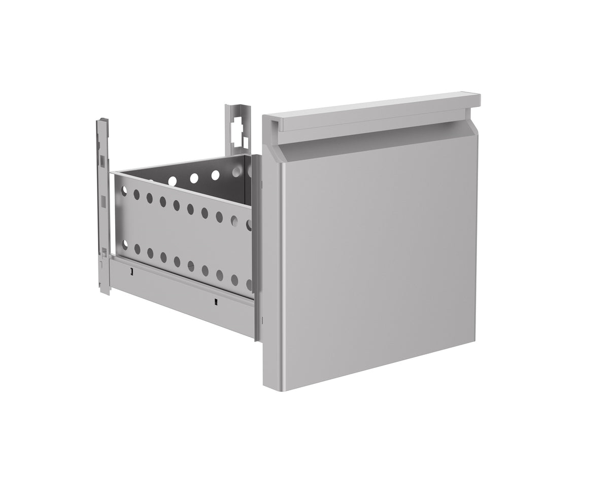 Bloc de 1-tiroir 1000x700x900 mm Combisteel - vue 3 - Table inox avec étagère pro CHR - Cuistéo