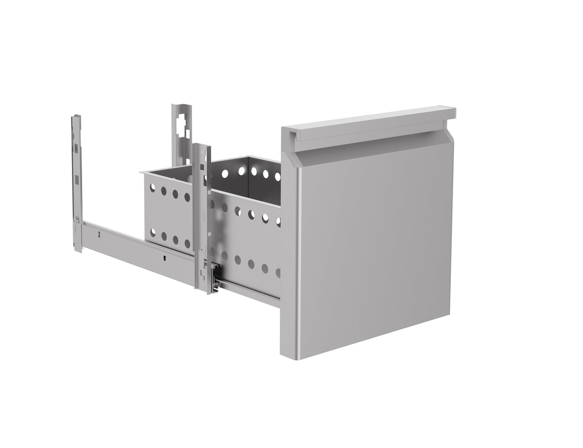 Bloc de 1-tiroir 1000x700x900 mm Combisteel - vue 4 - Table inox avec étagère pro CHR - Cuistéo
