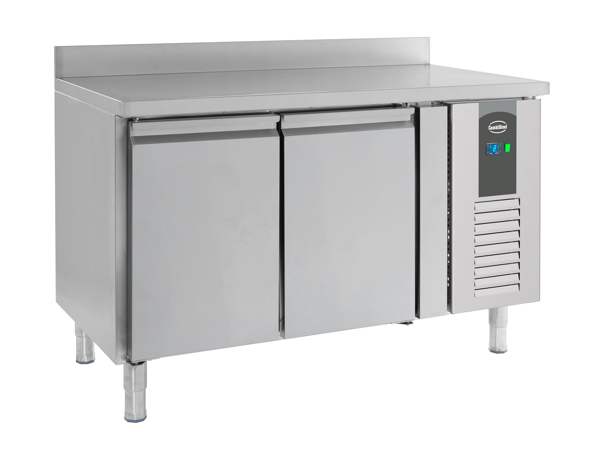 Table réfrigérée bord relevé 2 portes inox 1360x700x850 mm 0.34 kW Combisteel - vue 4 - Table réfrigérée positive pro CHR - Cuistéo
