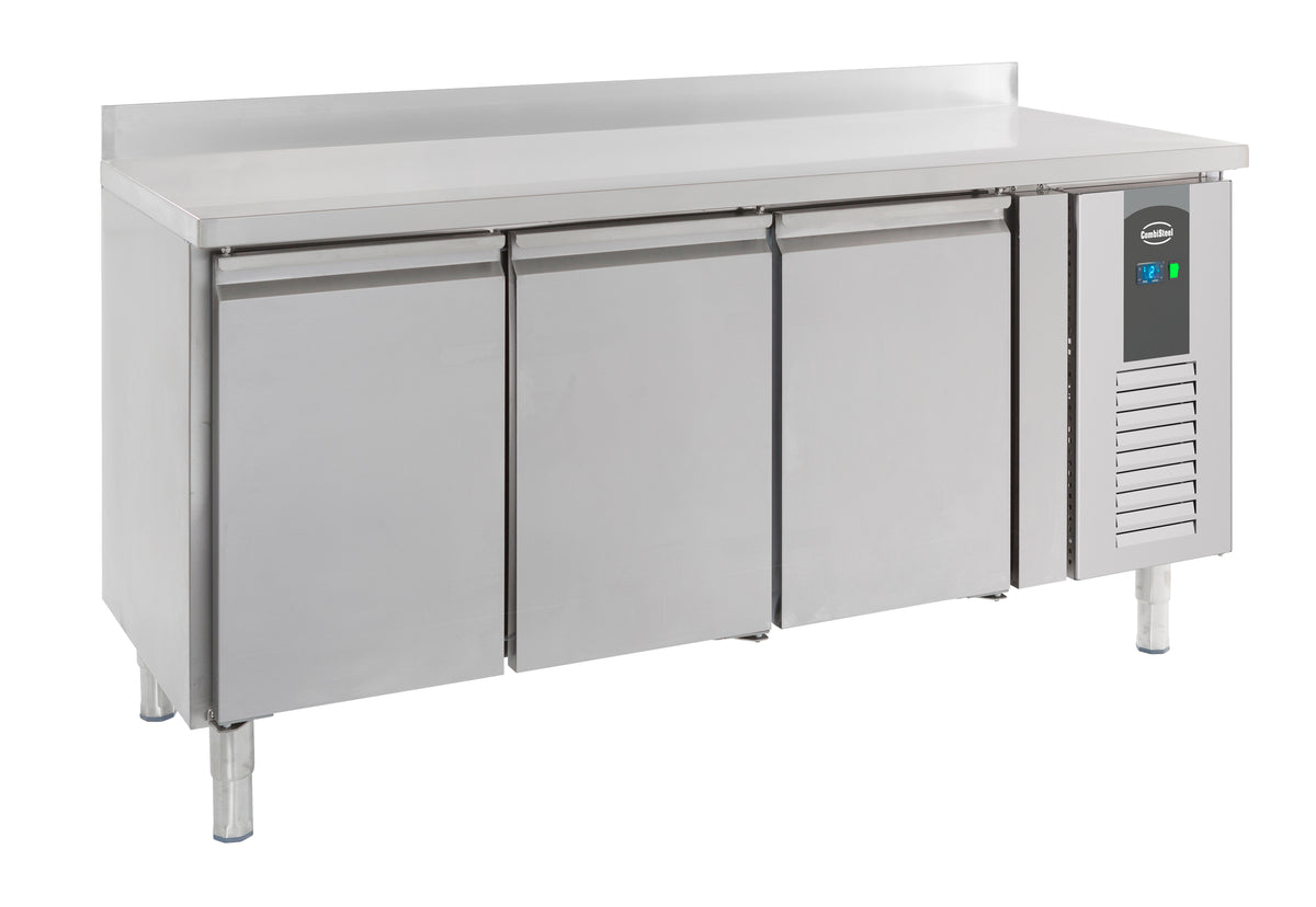Table réfrigérée bord relevé 3 portes inox 1795x700x850 mm 0.34 kW Combisteel - vue 4 - Table réfrigérée positive pro CHR - Cuistéo