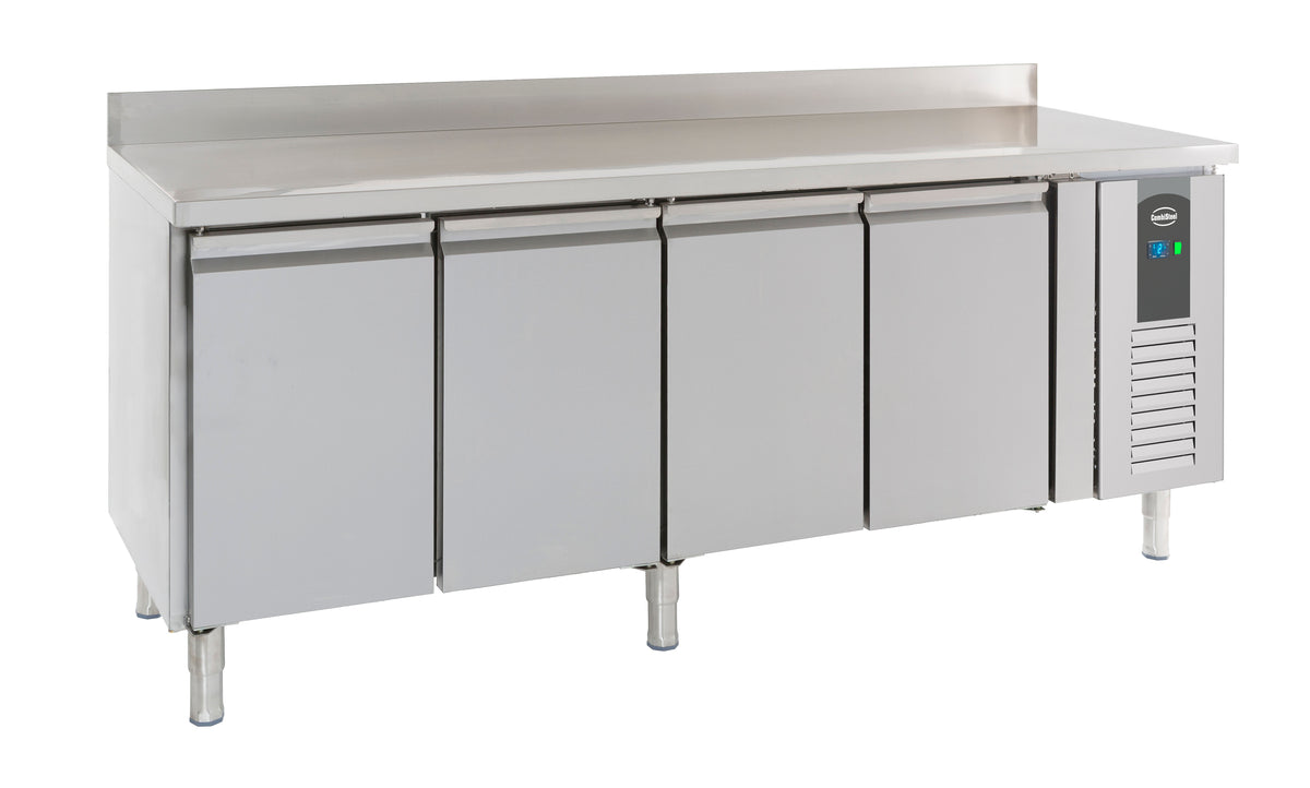 Table réfrigérée 4 portes inox 2230mm - Refroidissement statique 0.34 kW Combisteel - vue 3 - Table réfrigérée positive pro CHR - Cuistéo