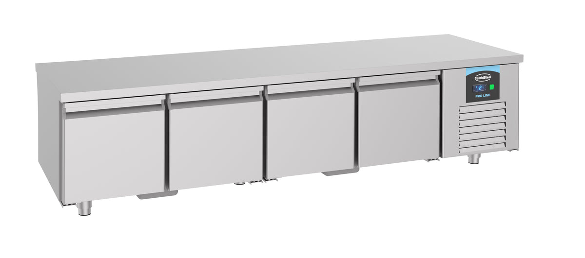 Table réfrigérée H 600 mm 4 portes inox 360 L 0.35 kW Combisteel - vue 3 - Soubassement Réfrigéré pro CHR - Cuistéo