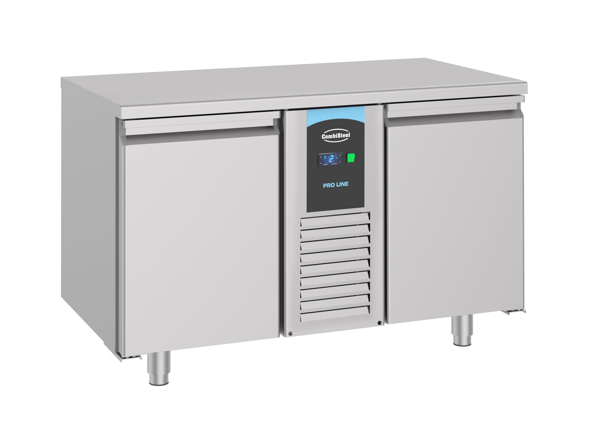Table réfrigérée prof 700 mm2 portes monobloc inox 1300x700x850 mm 281 L 0.213 kW Combisteel - vue 4 - Table réfrigérée positive pro CHR - Cuistéo
