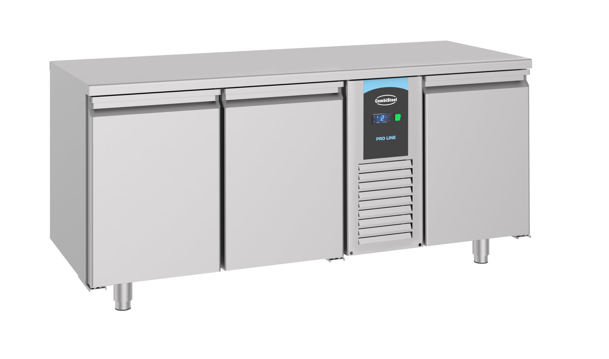Table réfrigérée prof 700 mm 3 portes monobloc inox 474 L 0.227 kW Combisteel - vue 4 - Table réfrigérée positive pro CHR - Cuistéo