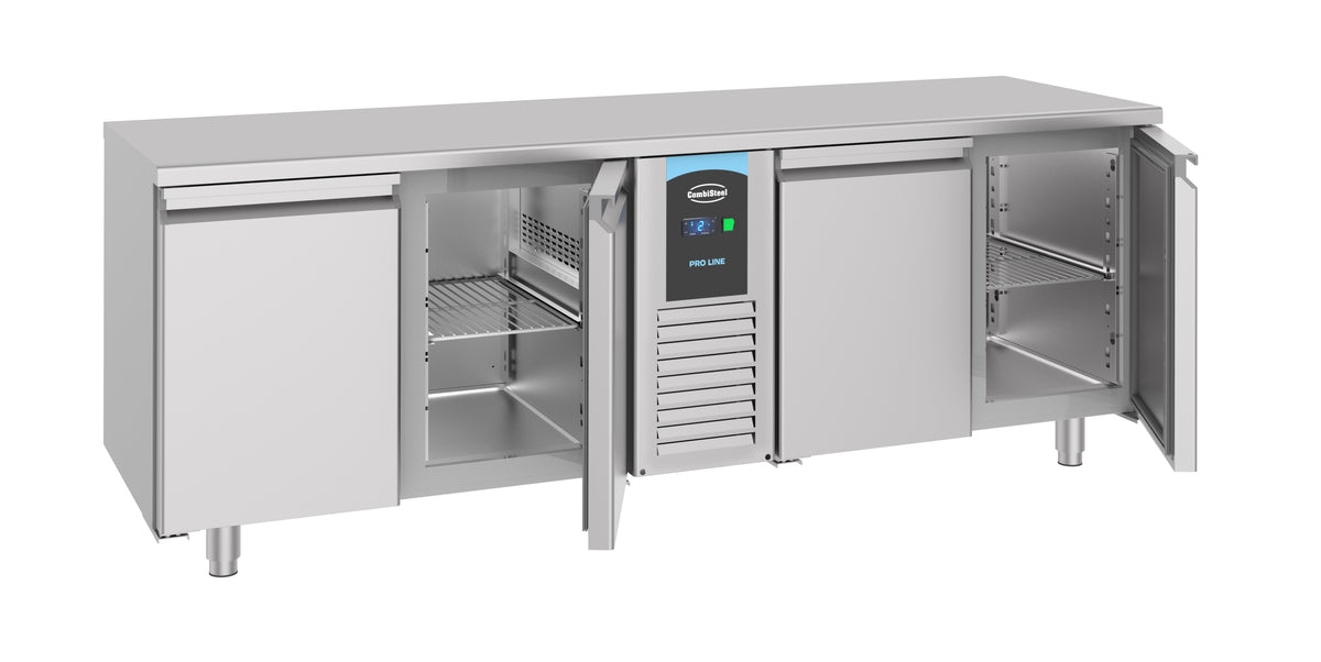 Table réfrigérée 4 portes monobloc prof 700mm inox 632 L 0.308 kW Combisteel - vue 5 - Table réfrigérée positive pro CHR - Cuistéo