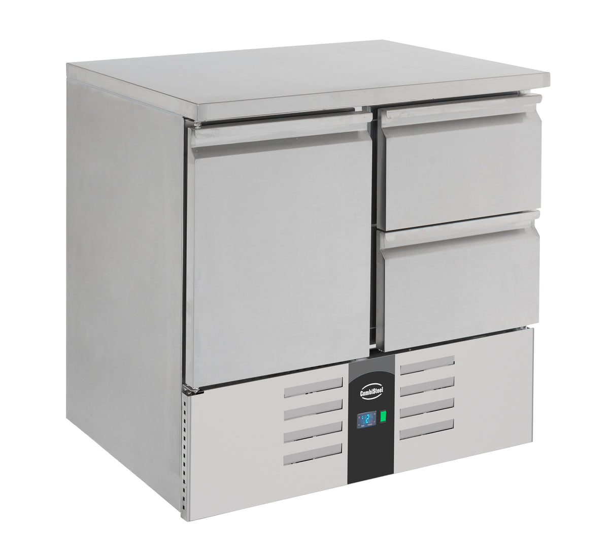 Table réfrigérée 1 porte et 2 tiroirs inox 900x700x875 mm 257 L 0.34 kW Combisteel - vue 5 - Table réfrigérée positive pro CHR - Cuistéo