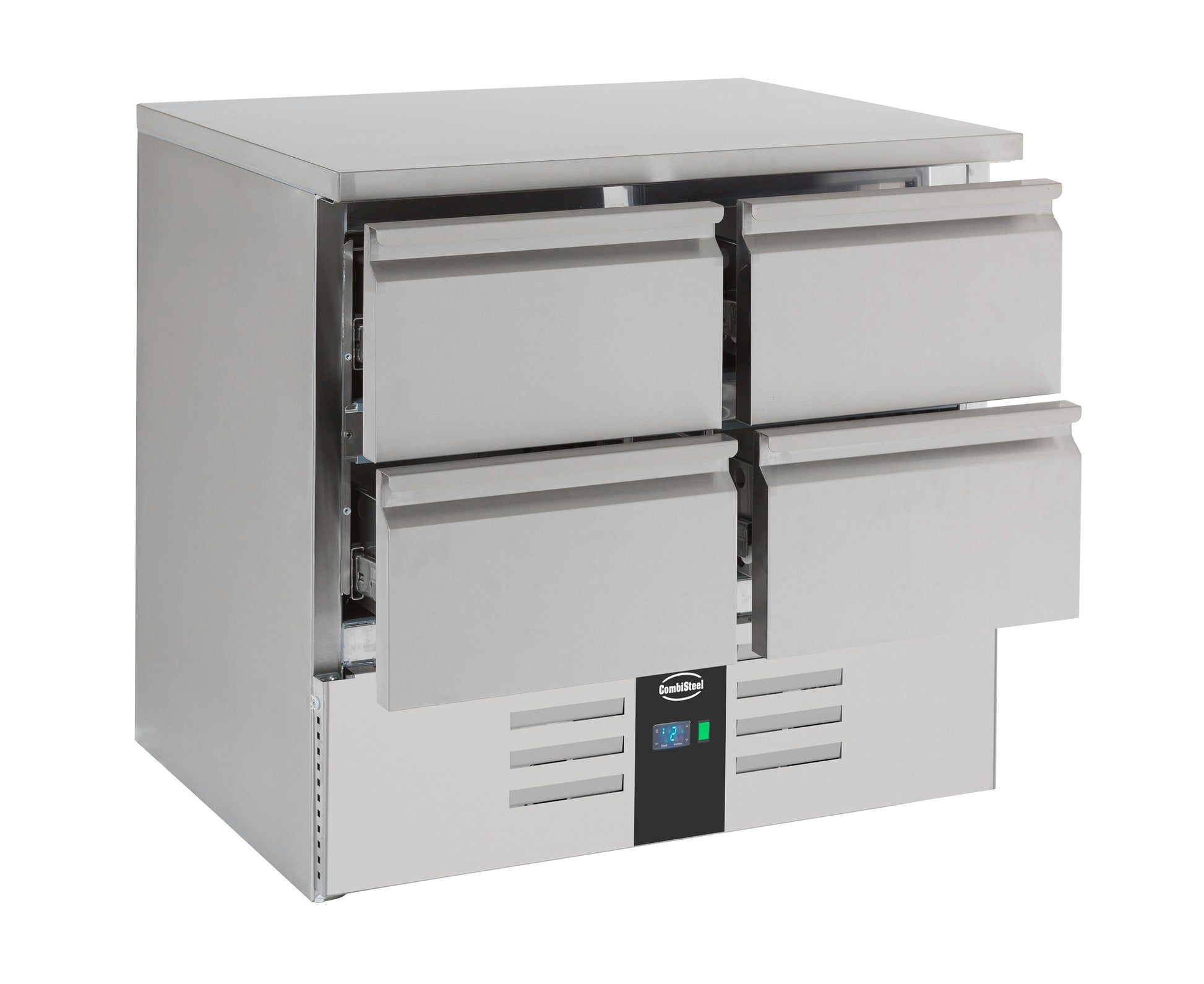 Table réfrigérée 4 tiroirs inox 900x700x875 mm 257 L 0.34 kW Combisteel - vue 7 - Table réfrigérée positive pro CHR - Cuistéo