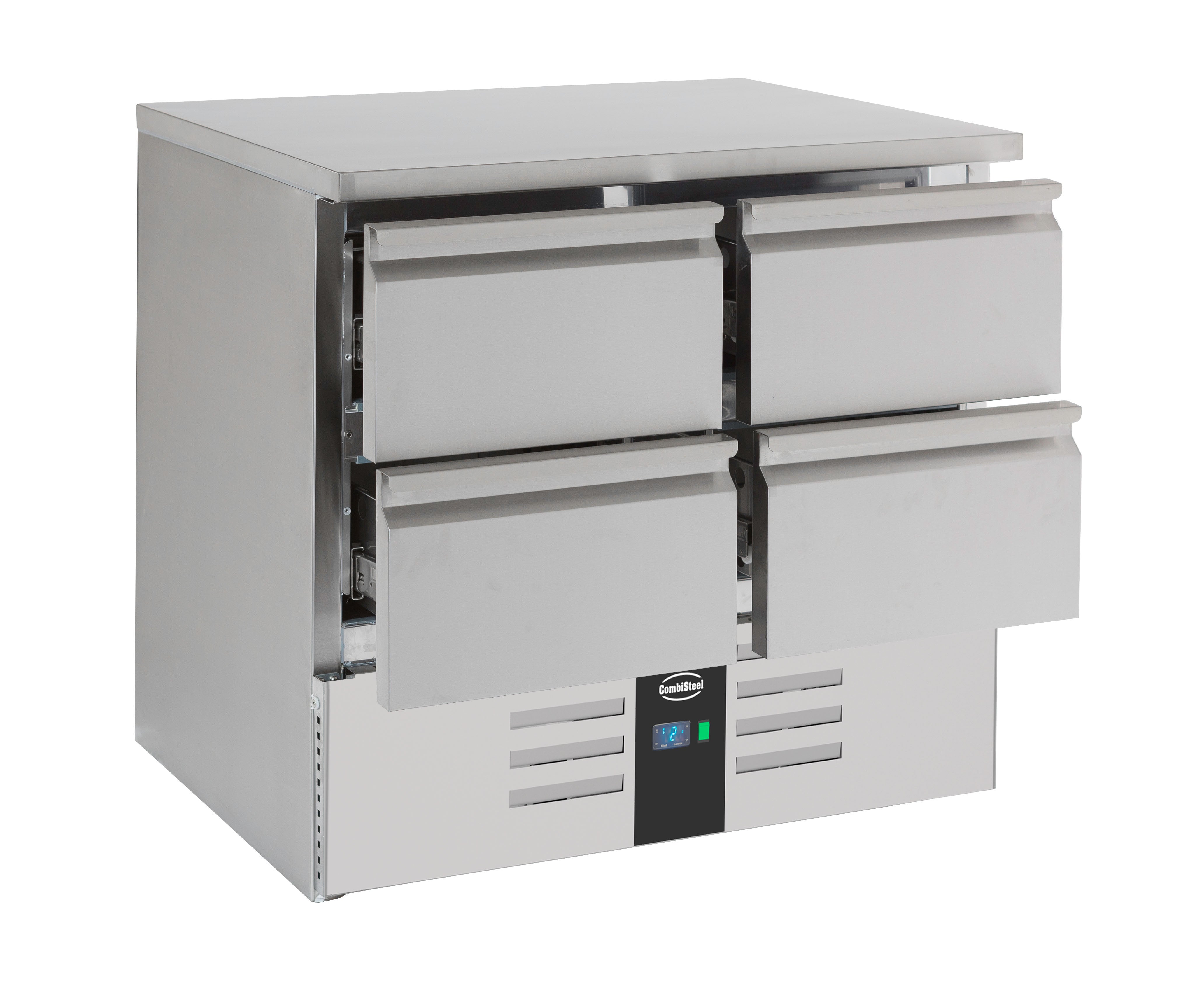 Table réfrigérée 4 tiroirs inox 900x700x875 mm 257 L 0.34 kW Combisteel - vue 7 - Table réfrigérée positive pro CHR - Cuistéo