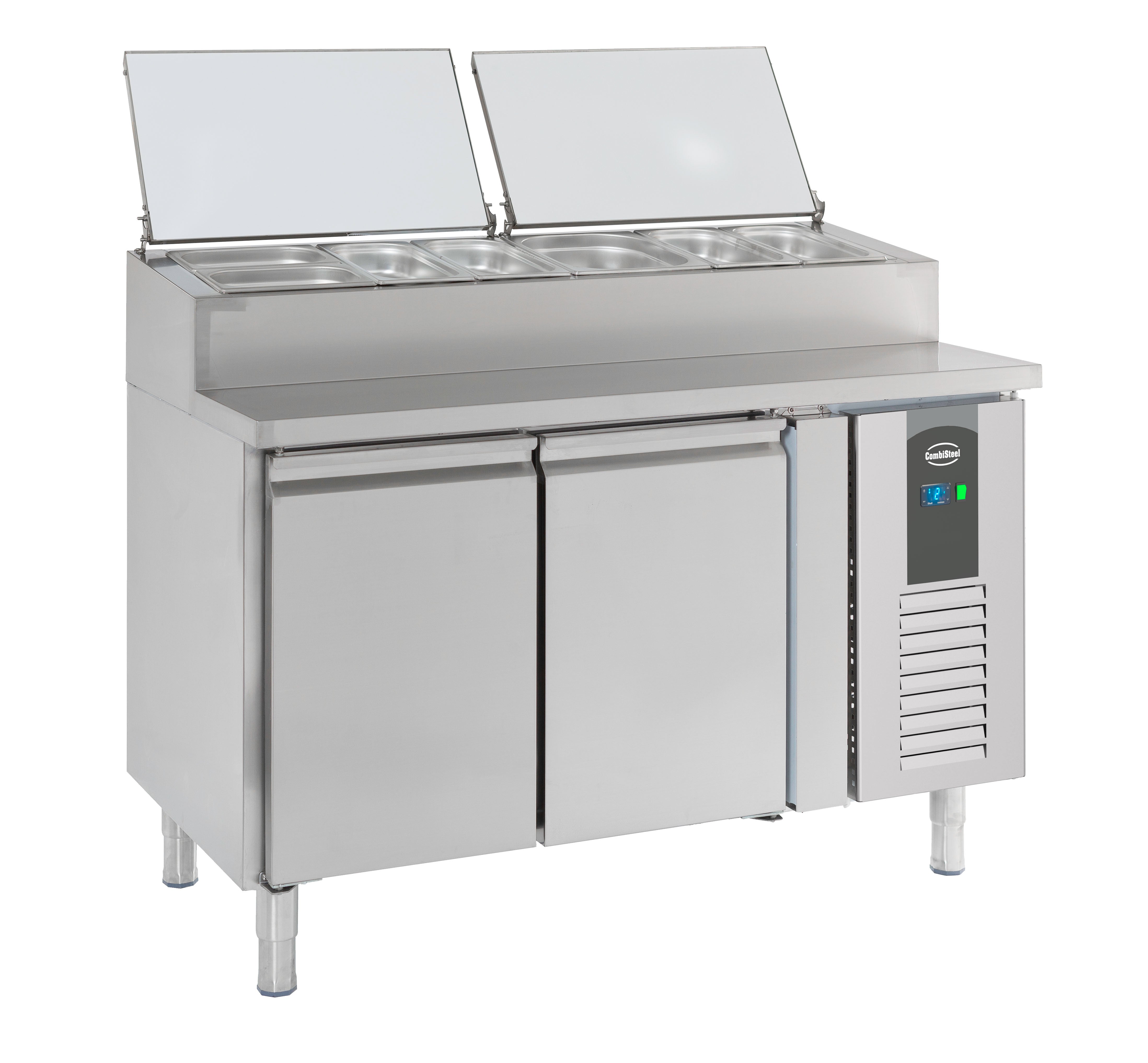 Saladette 2 portes récipient 6 x 1/3 GN 0.34 kW Combisteel - vue 7 - Saladette réfrigérée pro CHR - Cuistéo