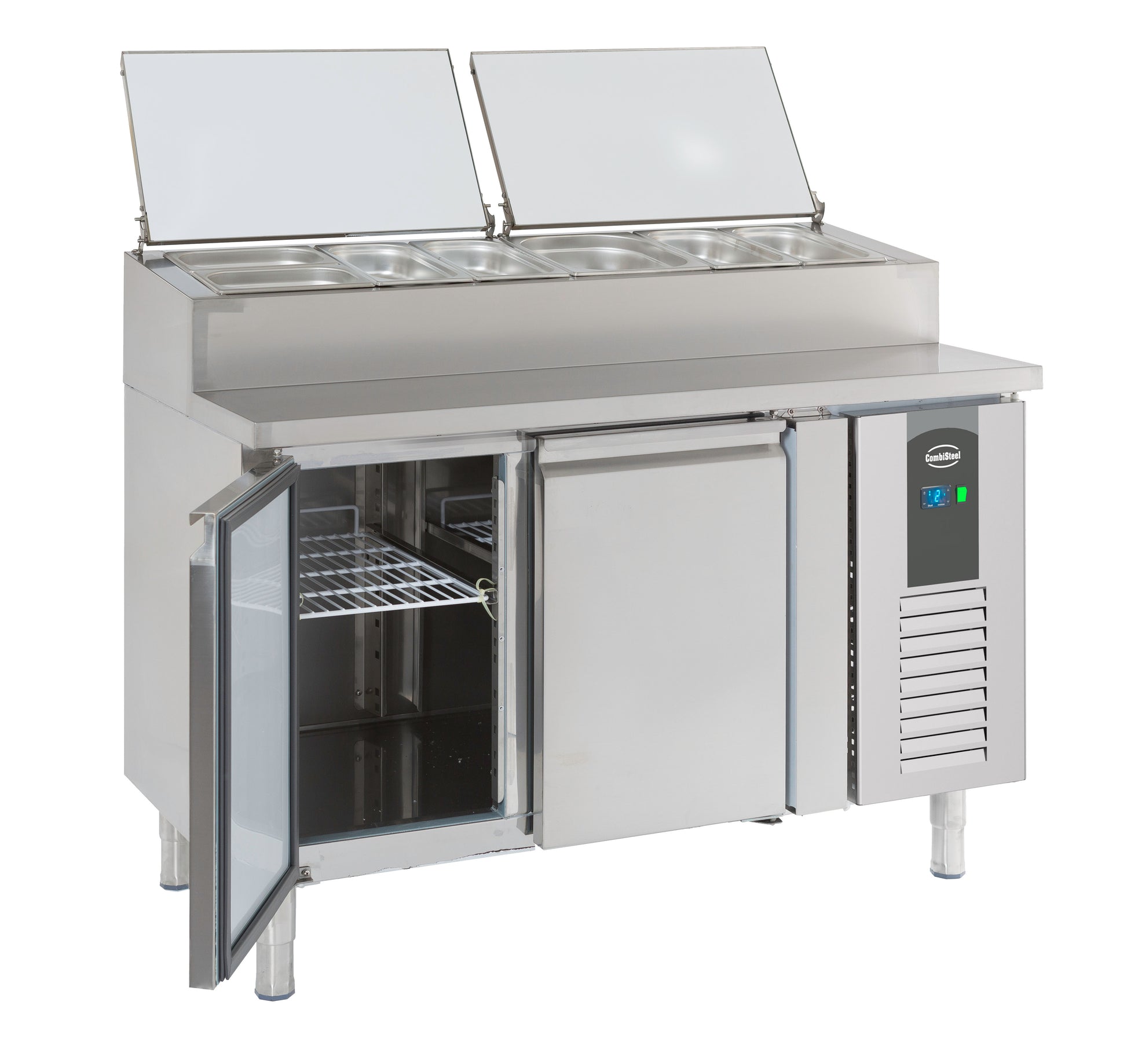 Saladette 2 portes récipient 6 x 1/3 GN 0.34 kW Combisteel - vue 8 - Saladette réfrigérée pro CHR - Cuistéo