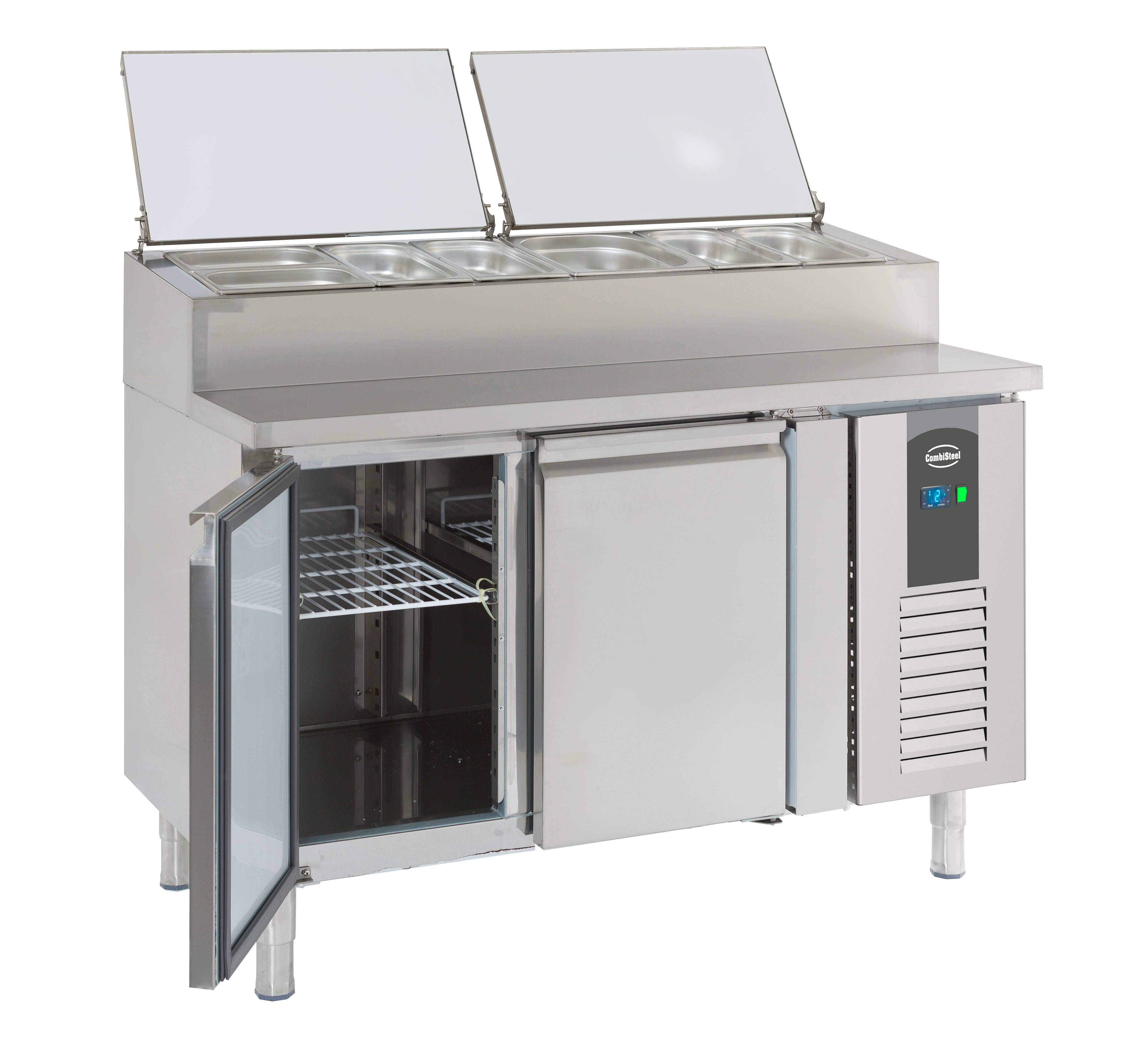 Saladette 2 portes récipient 6 x 1/3 GN 0.34 kW Combisteel - vue 8 - Saladette réfrigérée pro CHR - Cuistéo