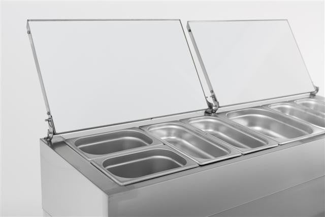 Saladette 2 portes récipient 6 x 1/3 GN 0.34 kW Combisteel - vue 10 - Saladette réfrigérée pro CHR - Cuistéo