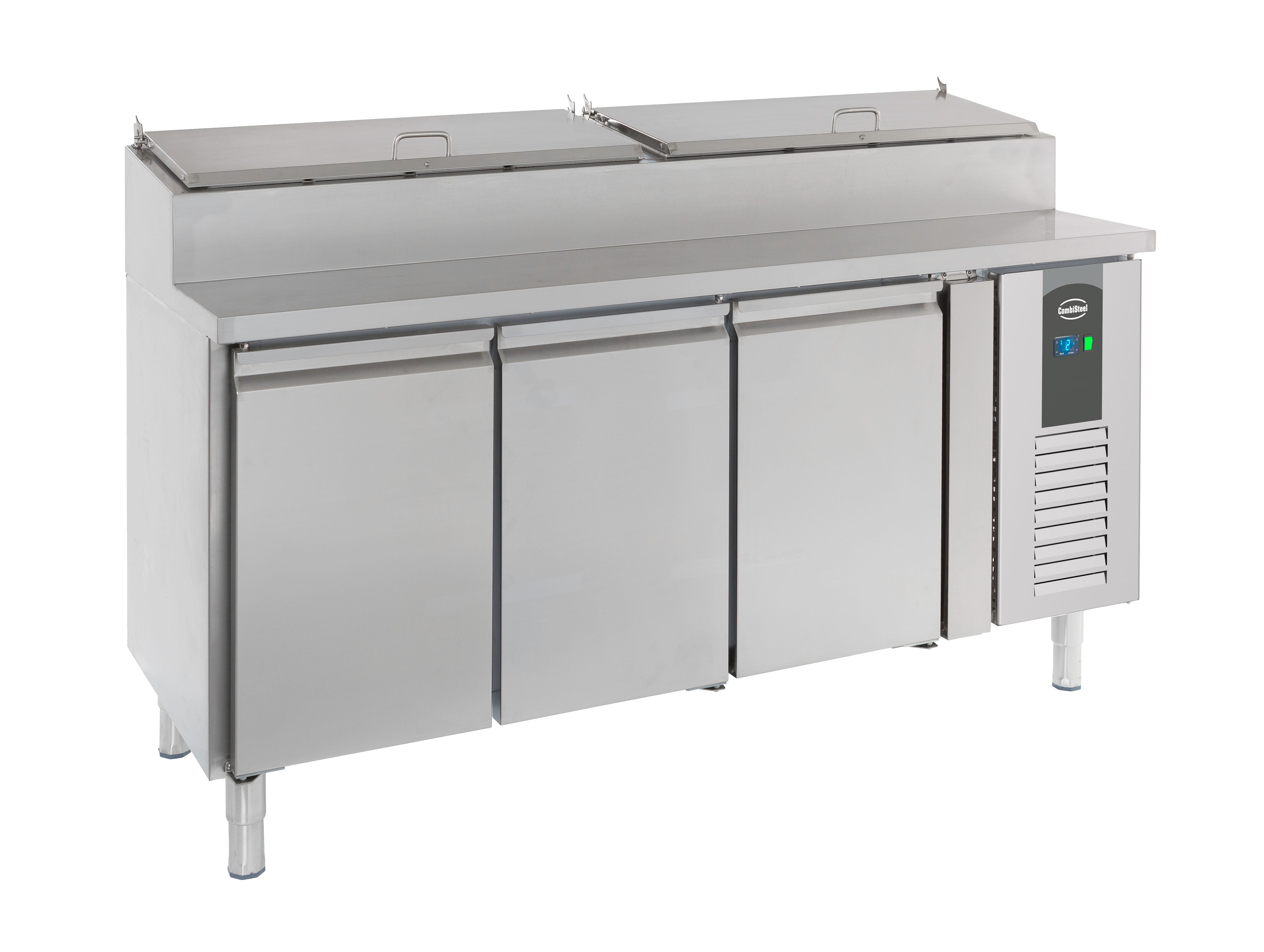 Saladette 3 portes 8 x 1/3 GN récipient 0.34 kW Combisteel - vue 6 - Saladette réfrigérée pro CHR - Cuistéo