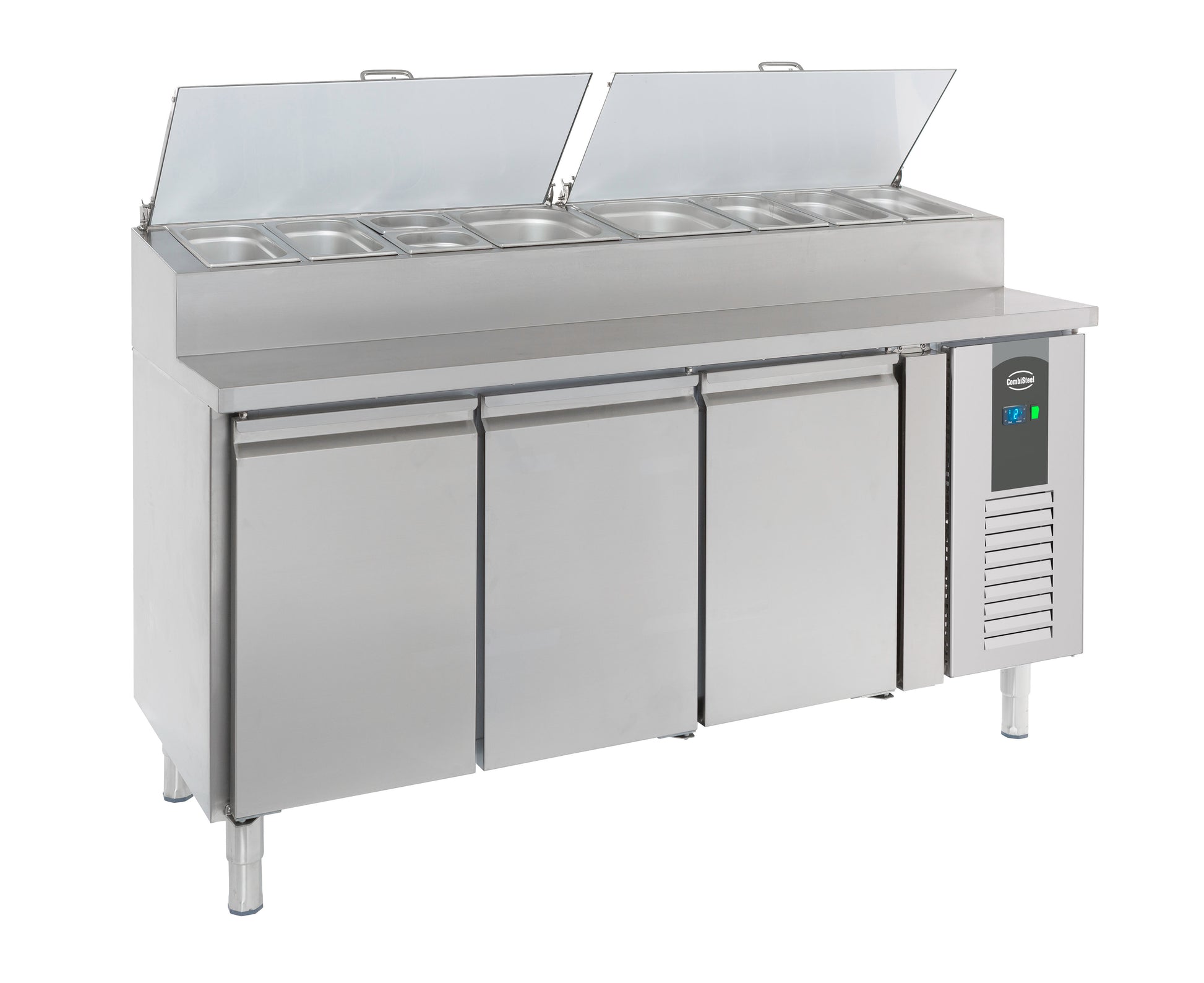 Saladette 3 portes 8 x 1/3 GN récipient 0.34 kW Combisteel - vue 7 - Saladette réfrigérée pro CHR - Cuistéo