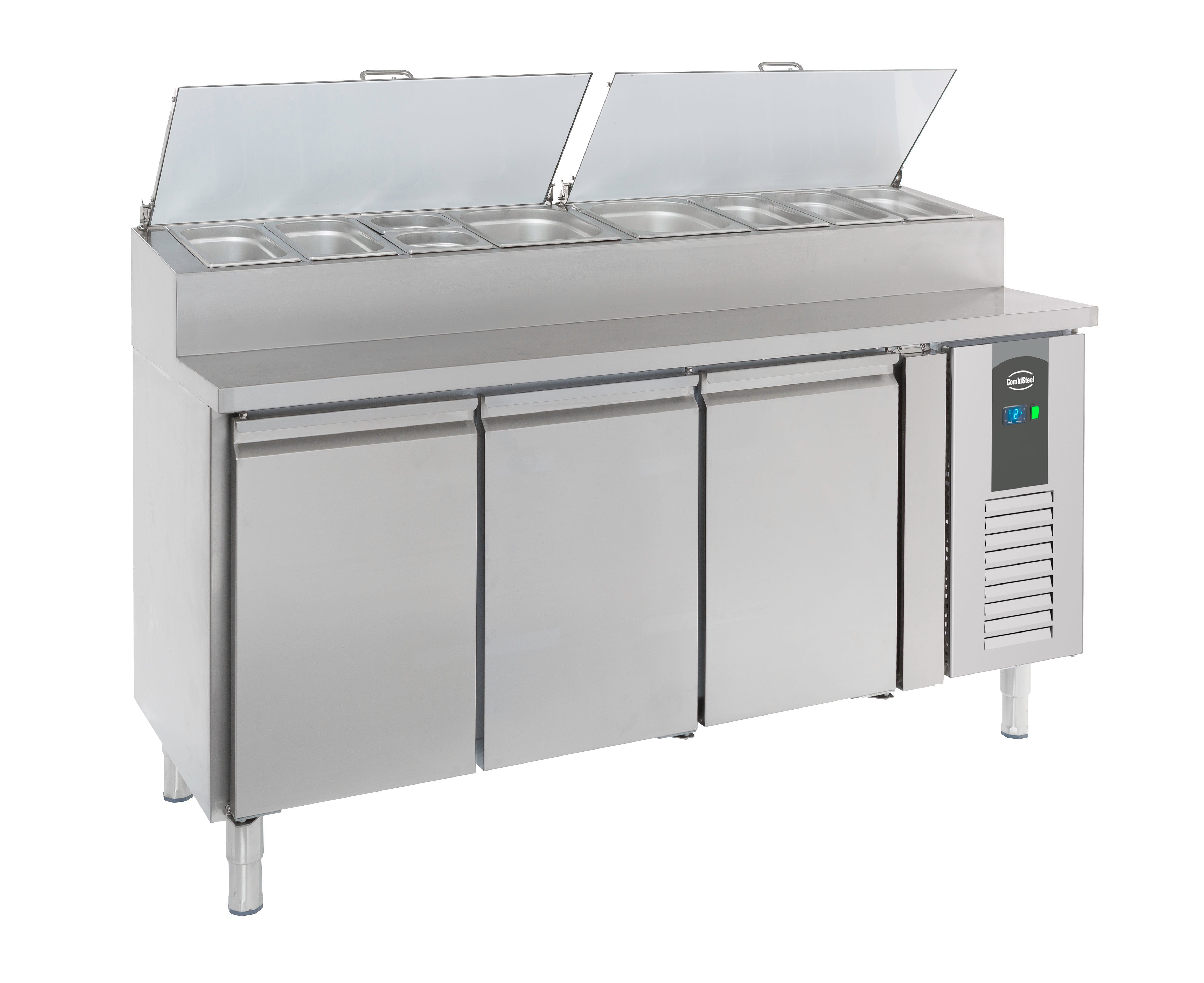 Saladette 3 portes 8 x 1/3 GN récipient 0.34 kW Combisteel - vue 7 - Saladette réfrigérée pro CHR - Cuistéo
