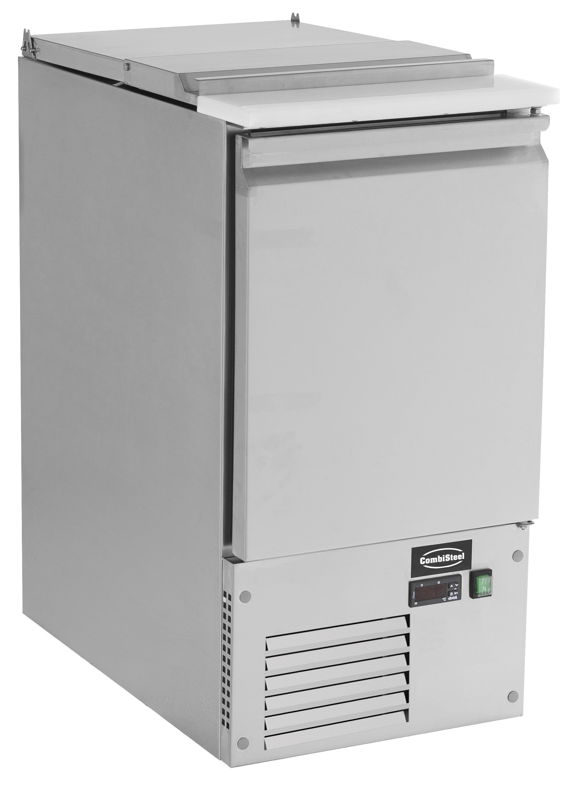 Saladette réfrigérée professionnelle 1 porte - Acier inoxydable - Température +2/+8°C 435x700x870 mm 109 L 0.17 kW Combisteel - vue 9 - Saladette réfrigérée pro CHR - Cuistéo
