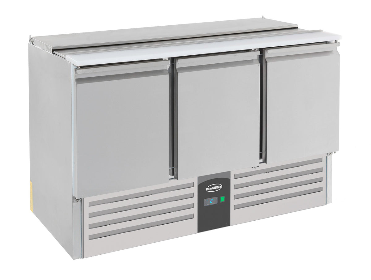 Saladette réfrigérée 3 portes 1370x700x870 mm 368 L 0.34 kW Combisteel - vue 5 - Saladette réfrigérée pro CHR - Cuistéo
