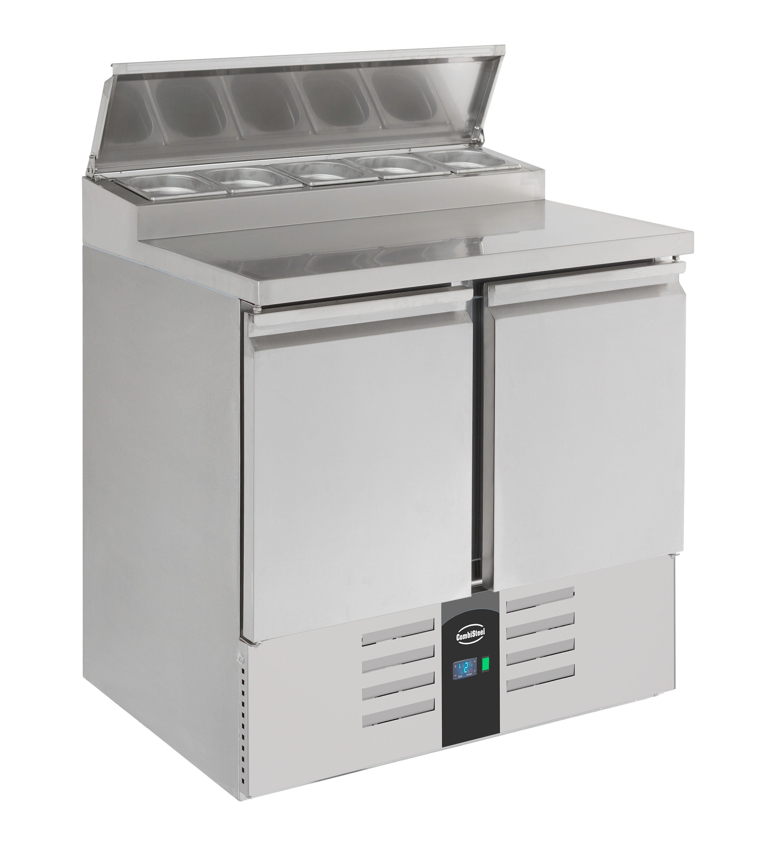 Saladette réfrigérée 2 portes 5 x 1/6 GN 0.34 kW Combisteel - vue 7 - Saladette réfrigérée pro CHR - Cuistéo