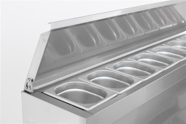 Saladette réfrigérée 3 portes 1365x700x970 mm 392 L 0.34 kW Combisteel - vue 6 - Saladette réfrigérée pro CHR - Cuistéo