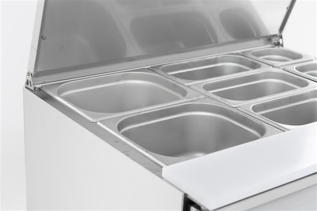Saladette réfrigérée 2 portes 900x700x870 mm 230 L 0.34 kW Combisteel - vue 8 - Saladette réfrigérée pro CHR - Cuistéo