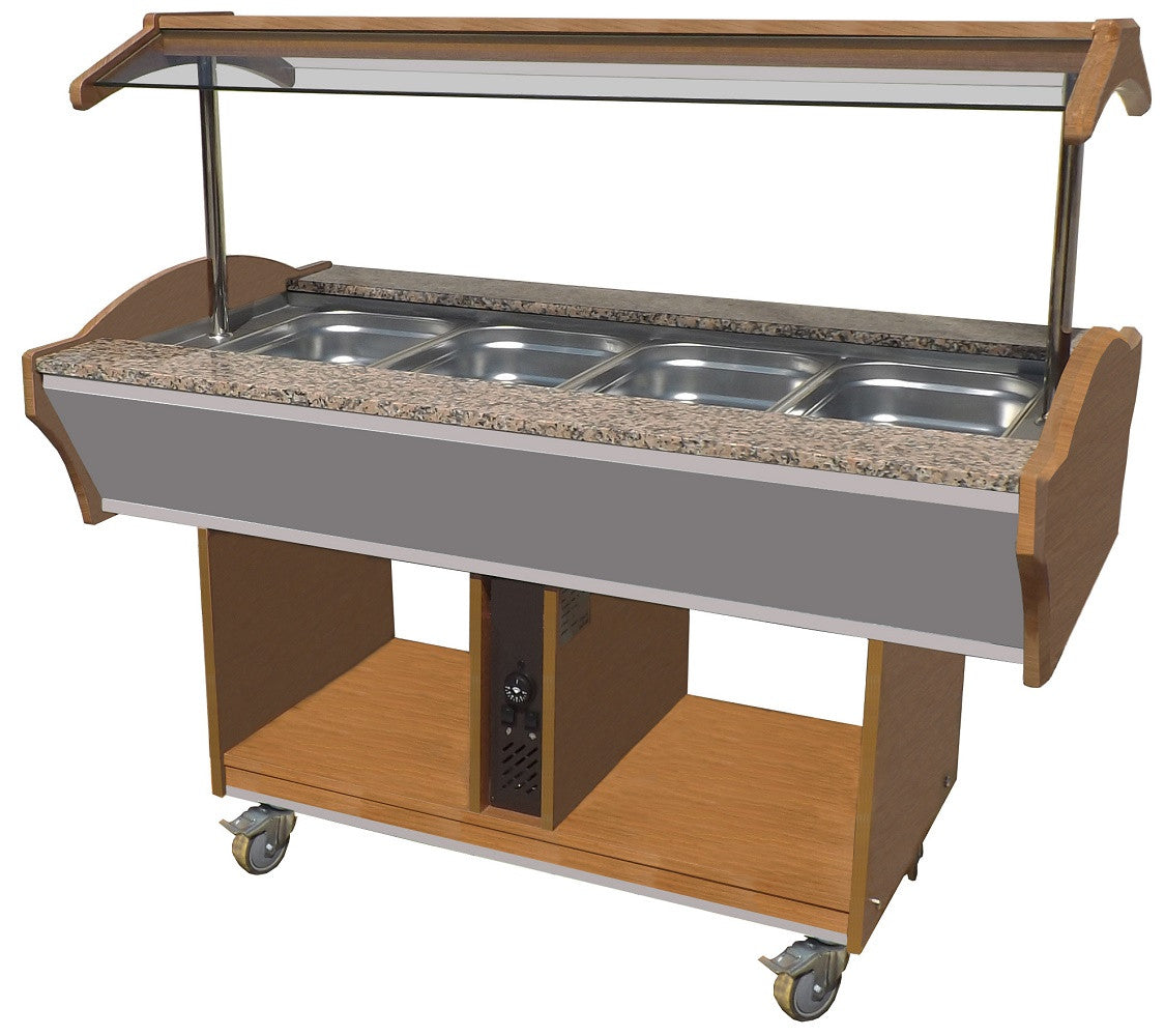 Buffet chaud 4 x GN 1/1 1550x900x850 mm 3 kW Combisteel - vue 2 - Buffet Chaud pro CHR - Cuistéo