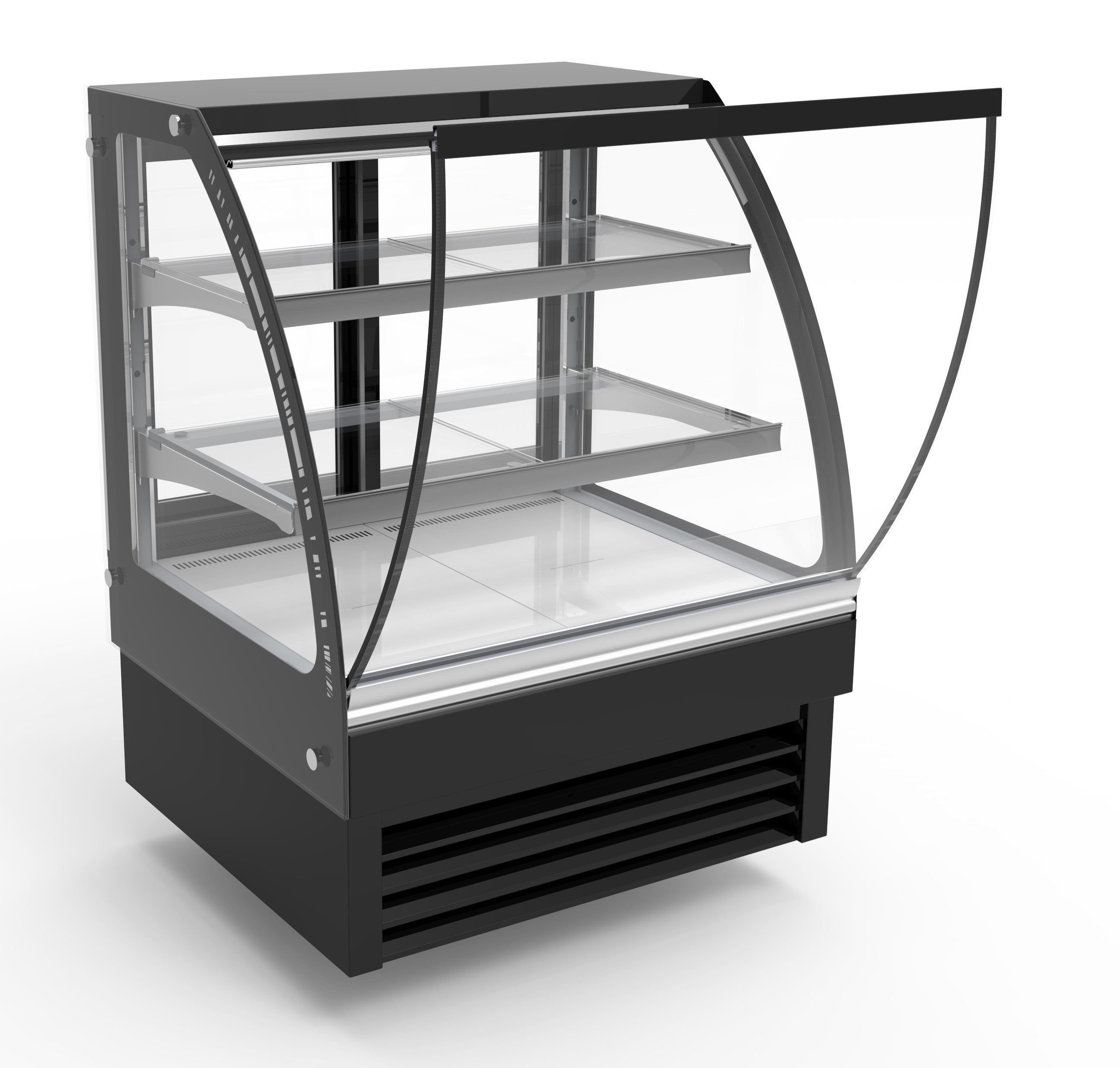 Vitrine réfrigérée ronde 900 mm 175 L 0.33 kW Combisteel - vue 4 - Vitrine réfrigérée 4 faces pro CHR - Cuistéo